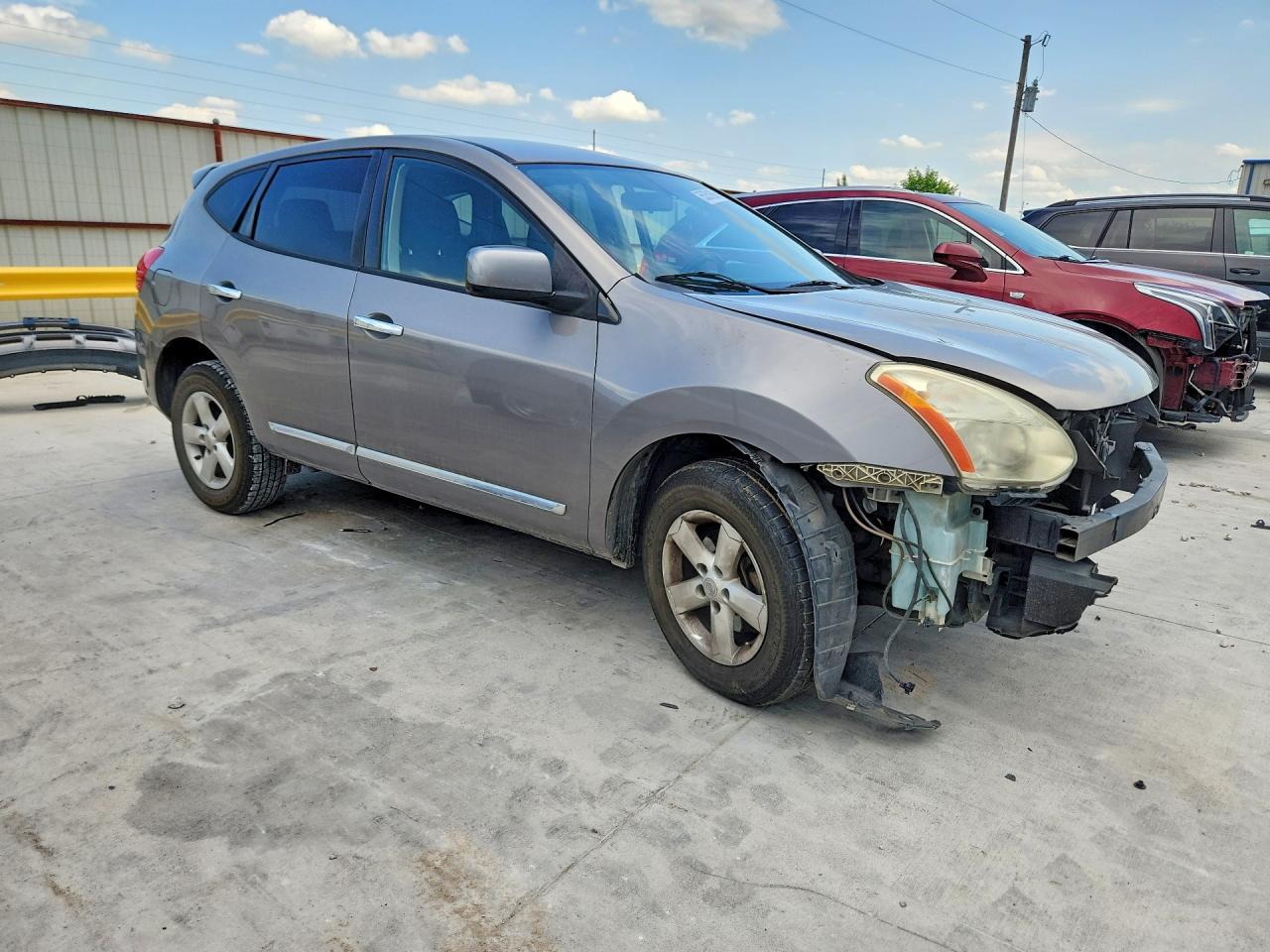 2013 Nissan Rogue S Gray vin: JN8AS5MT1DW525396