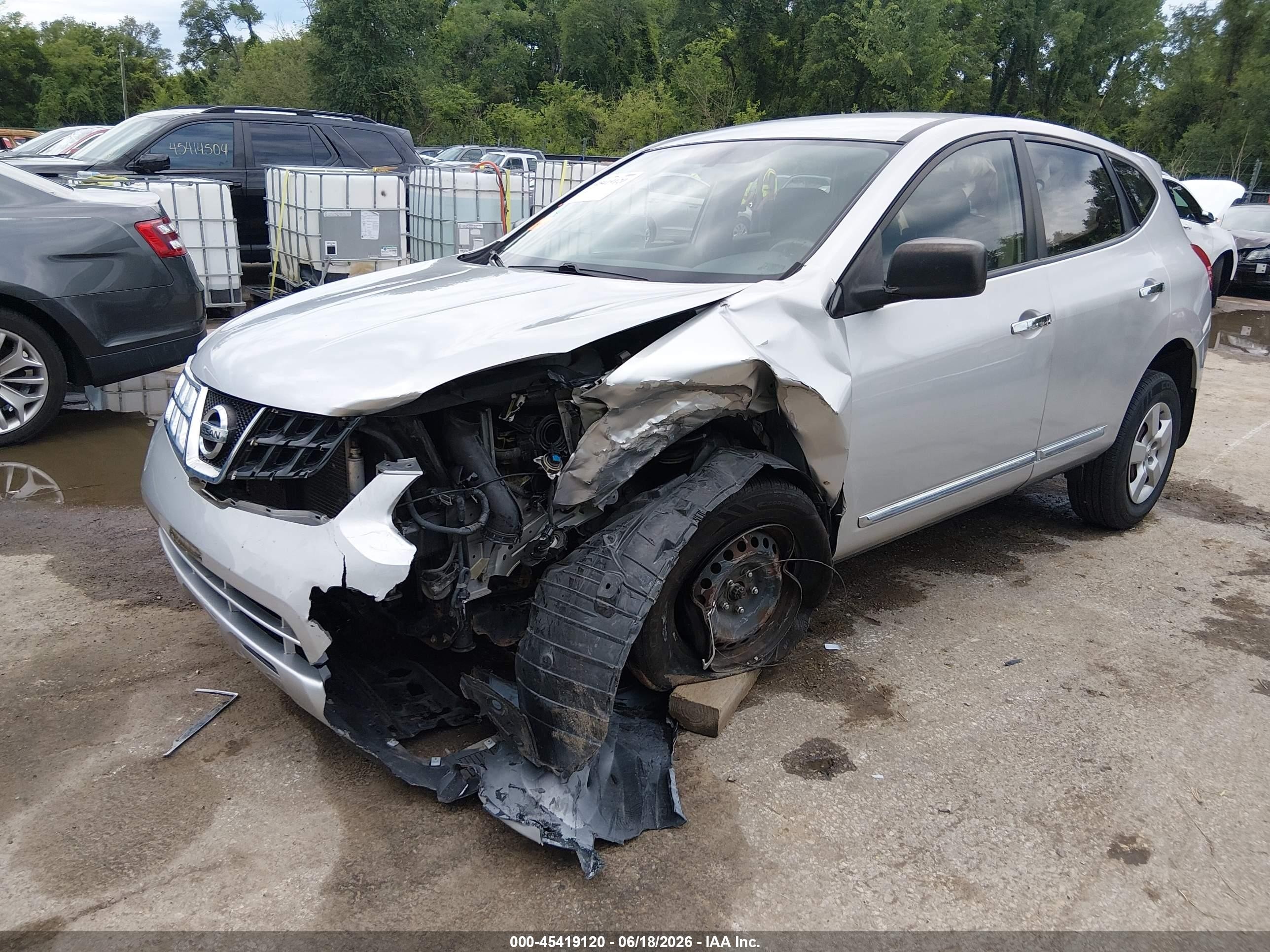 2013 Nissan Rogue S Silver vin: JN8AS5MT1DW550542