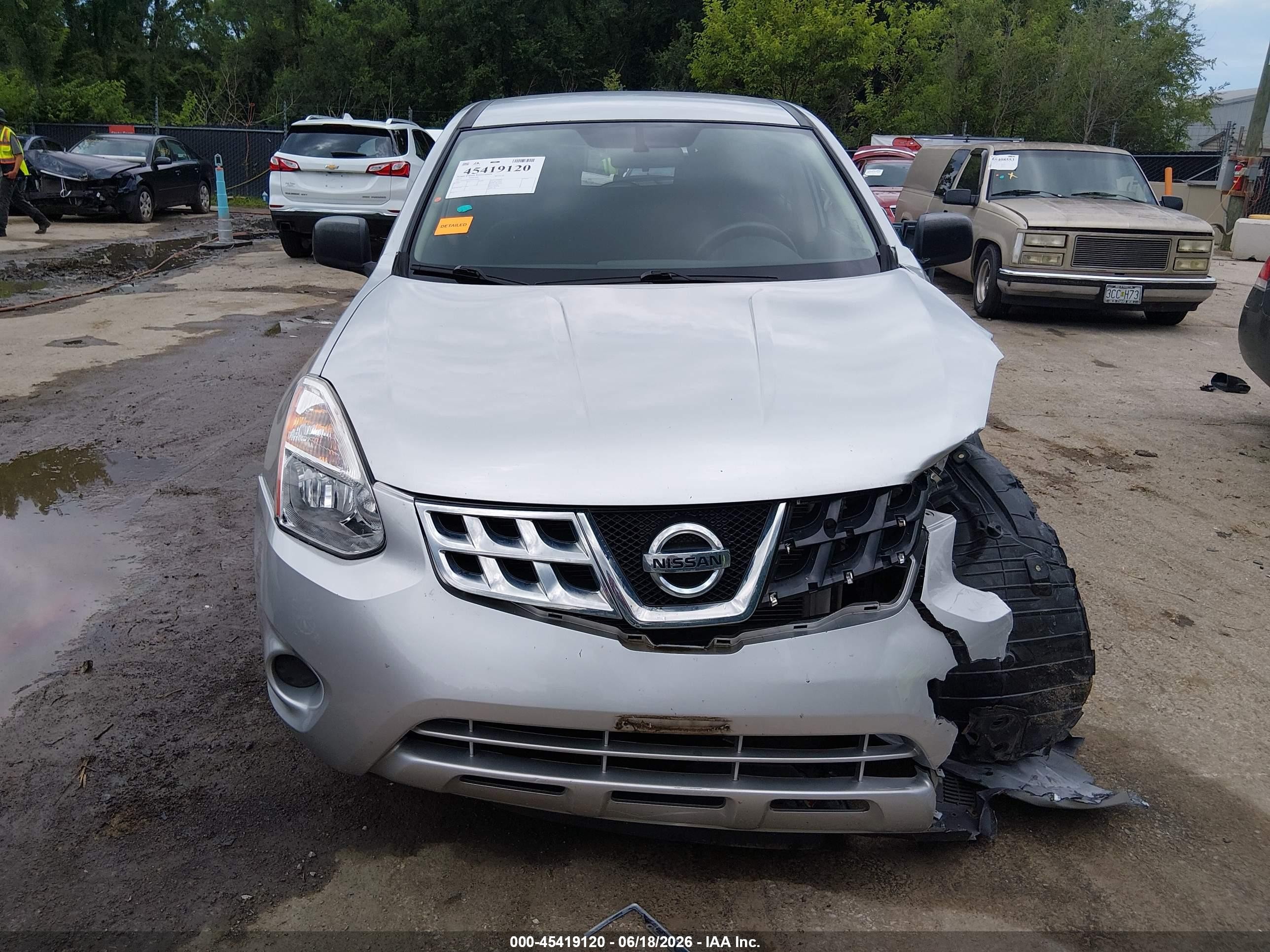 2013 Nissan Rogue S Silver vin: JN8AS5MT1DW550542