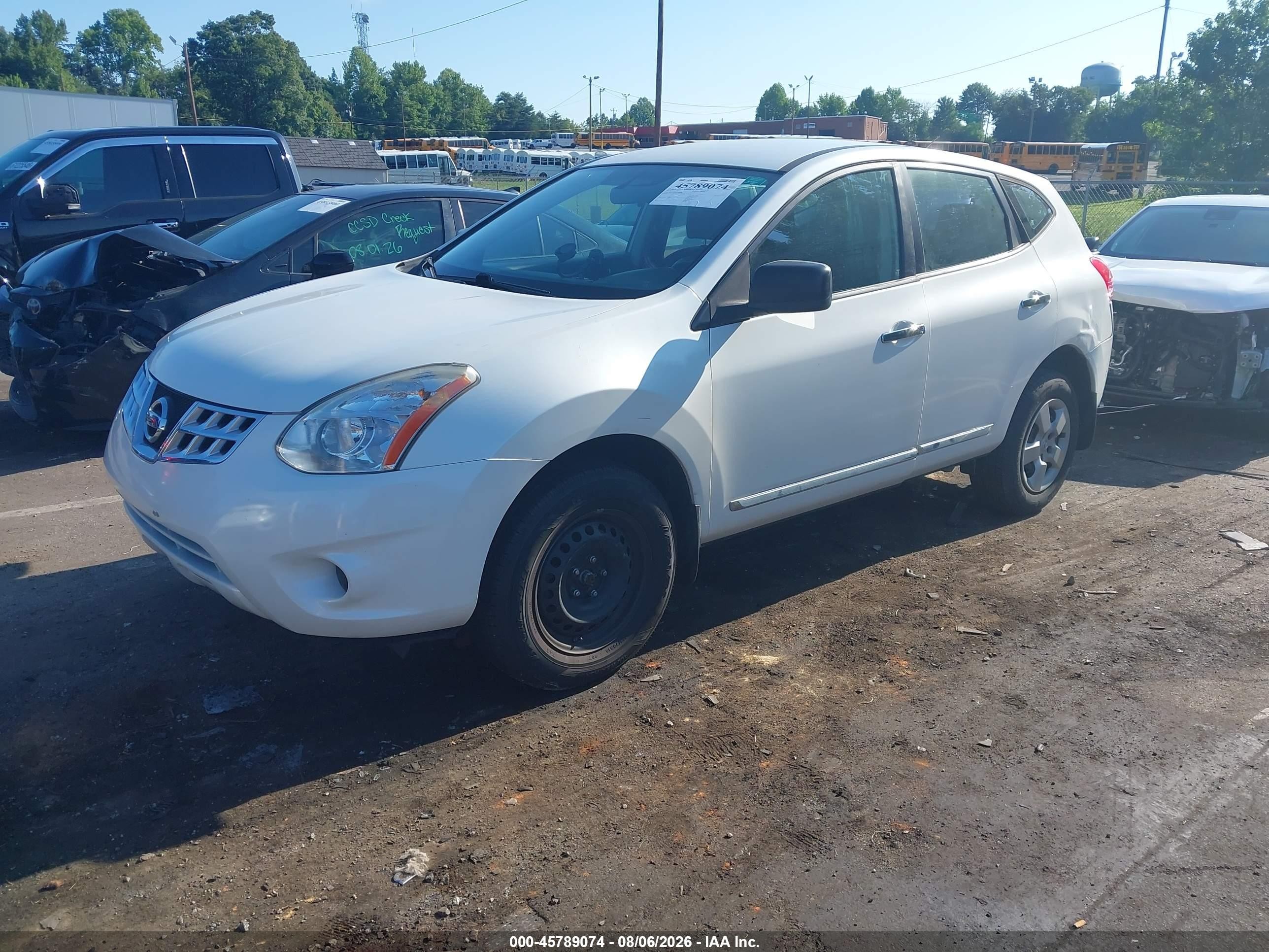 2014 Nissan Rogue Select S Белый vin: JN8AS5MT1EW600681