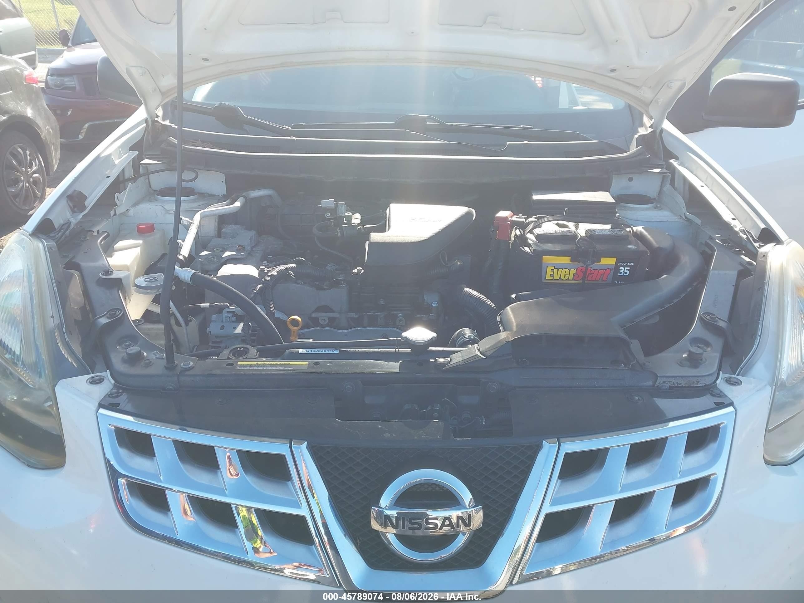 2014 Nissan Rogue Select S Белый vin: JN8AS5MT1EW600681