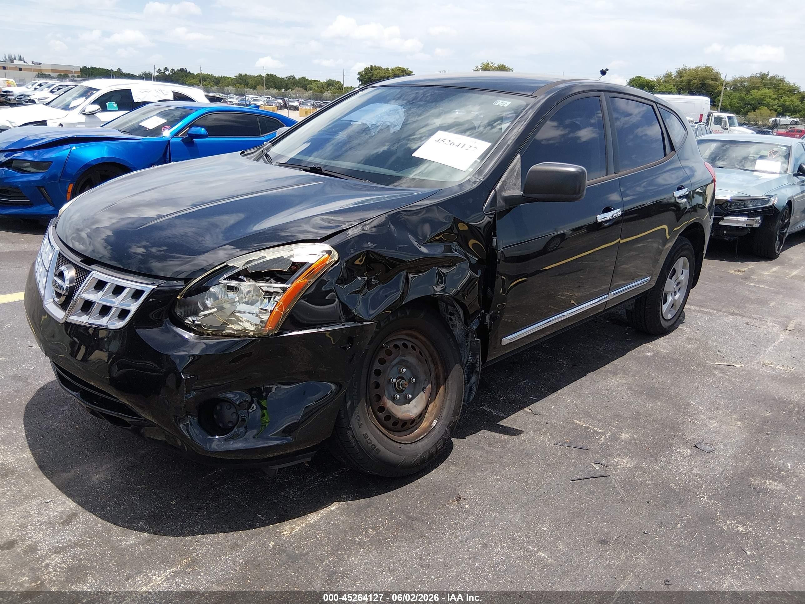 2014 Nissan Rogue Select S Black vin: JN8AS5MT1EW601037