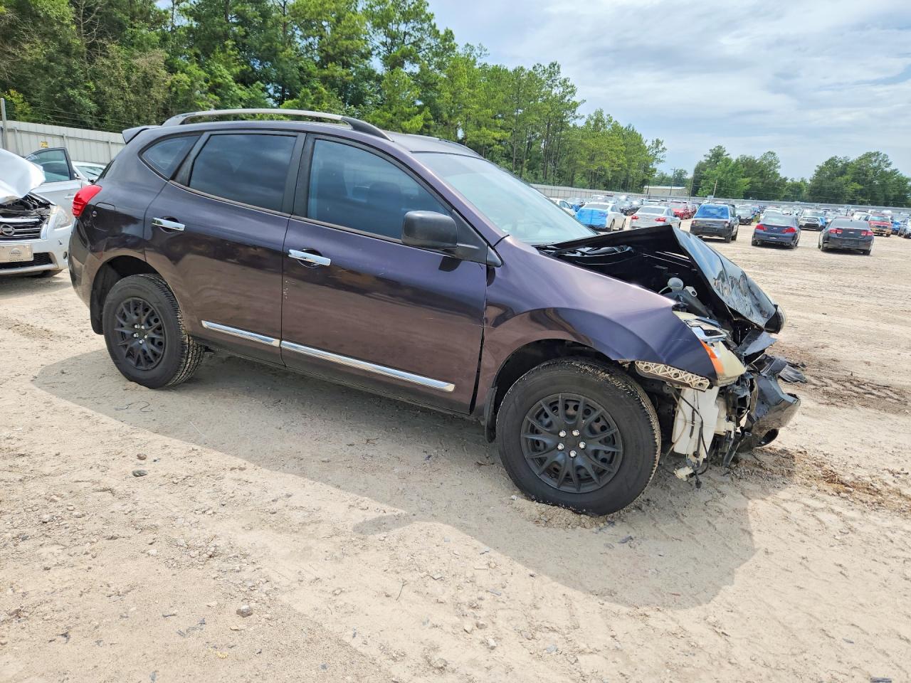 2014 Nissan Rogue Select S Purple vin: JN8AS5MT1EW606058