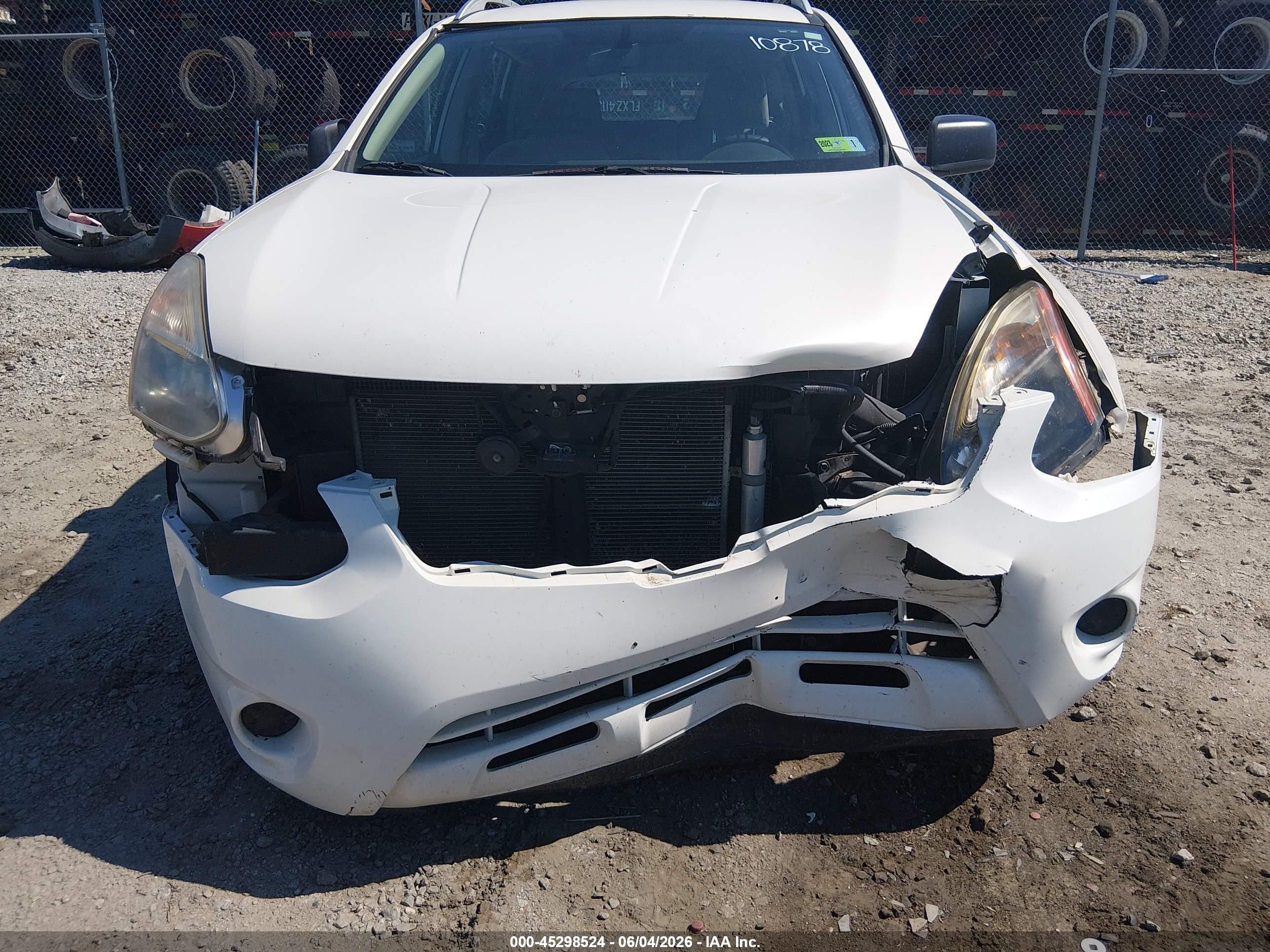 2014 Nissan Rogue Select S White vin: JN8AS5MT1EW618470