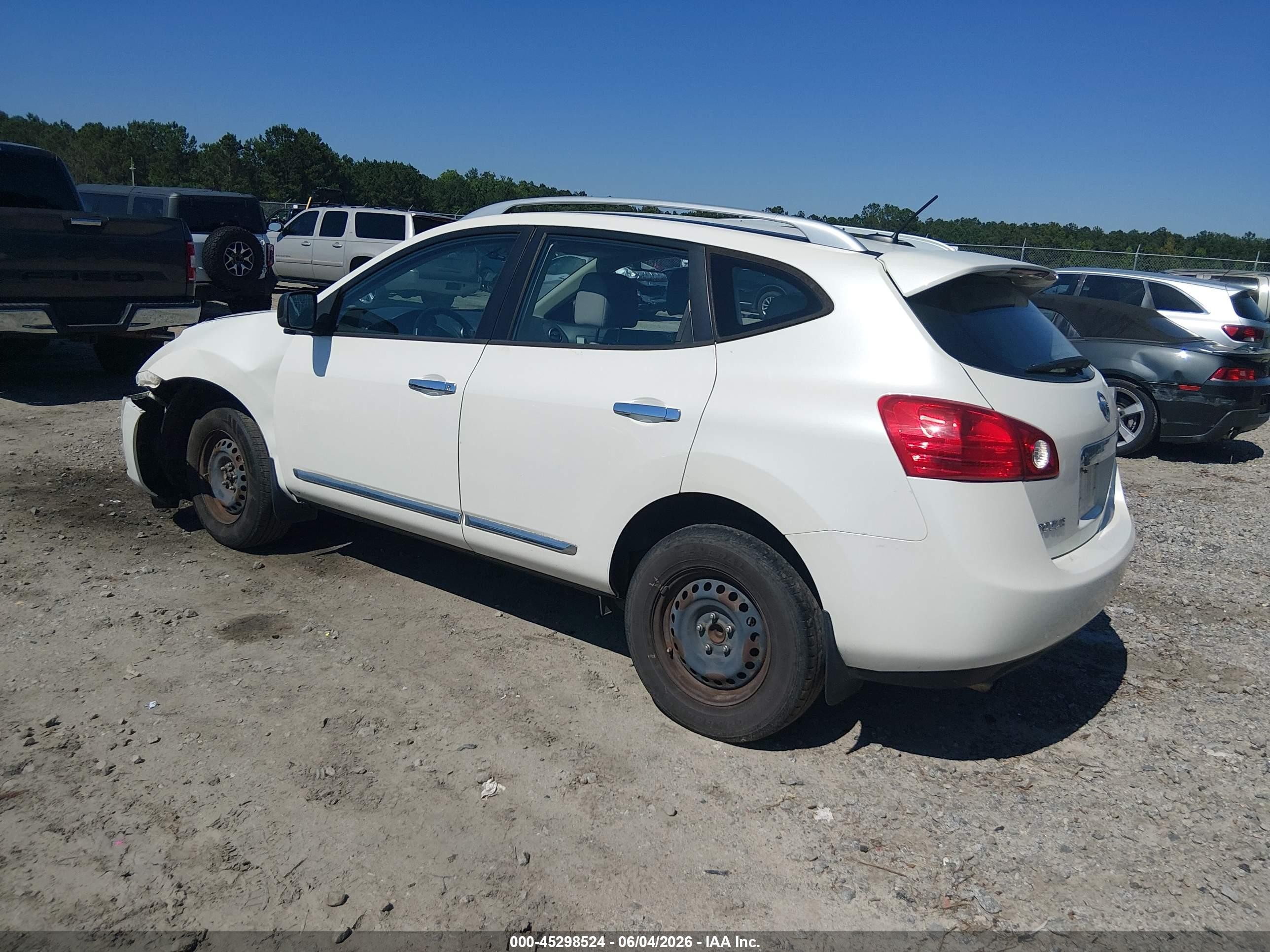 2014 Nissan Rogue Select S White vin: JN8AS5MT1EW618470