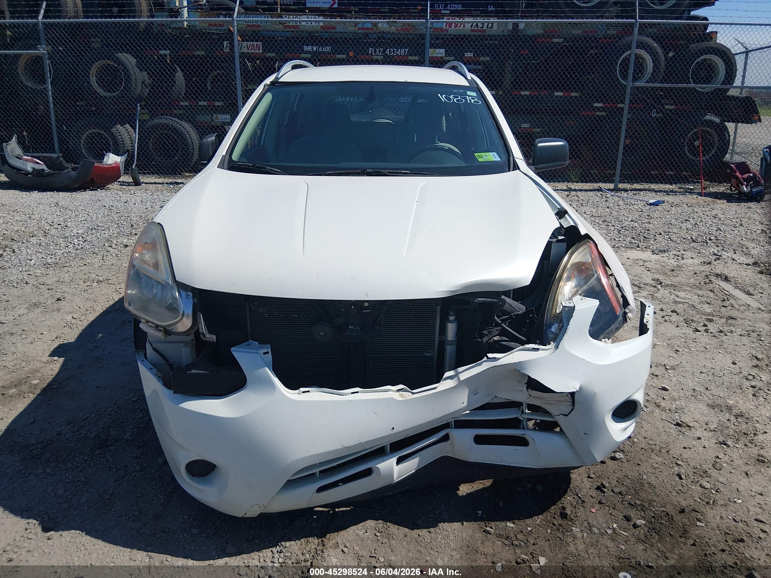 2014 Nissan Rogue Select S White vin: JN8AS5MT1EW618470