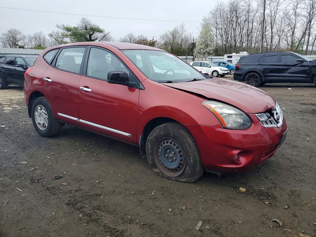2015 Nissan Rogue Select S Red vin: JN8AS5MT1FW152802
