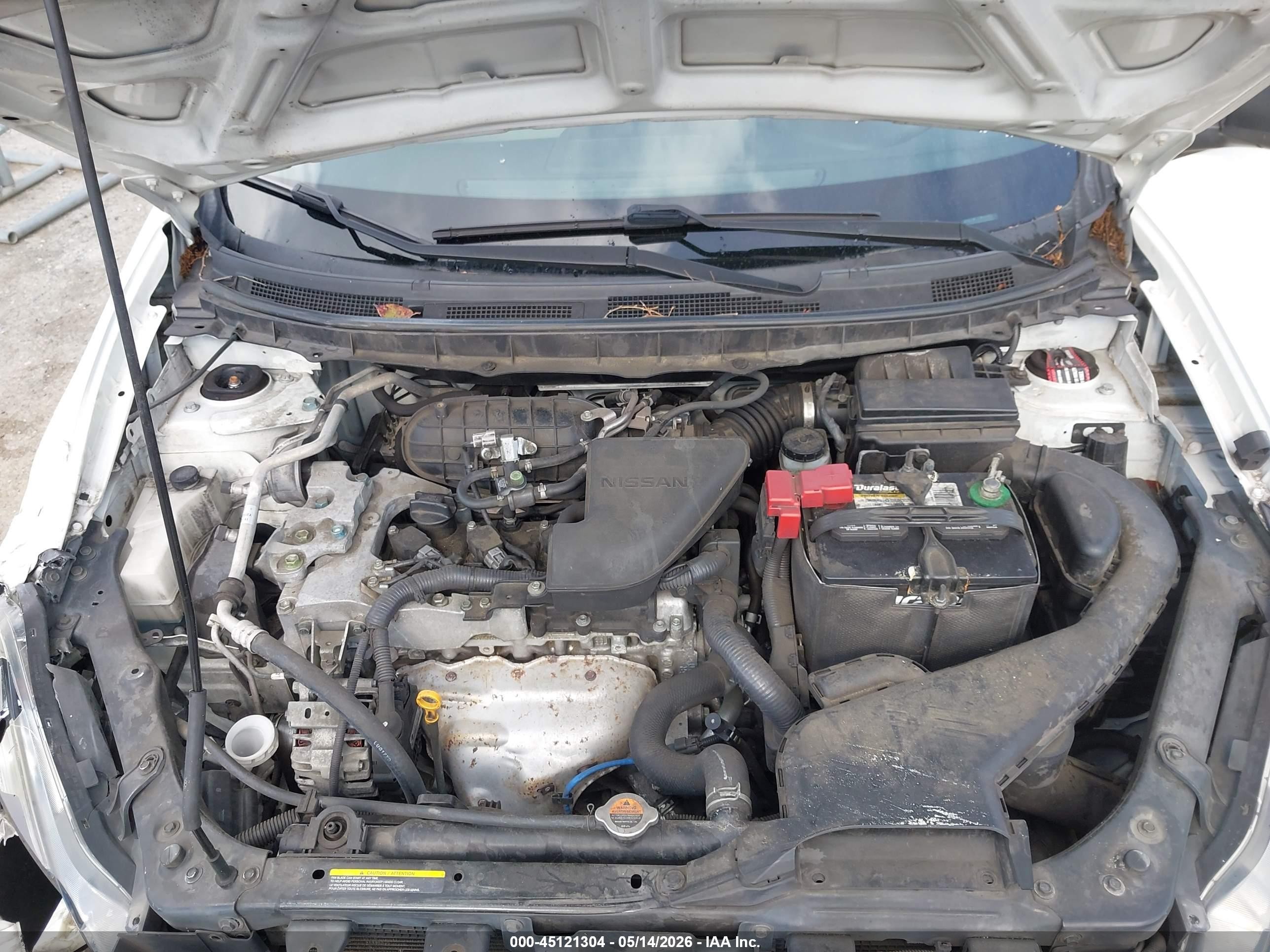 2015 Nissan Rogue Select S Белый vin: JN8AS5MT1FW651602