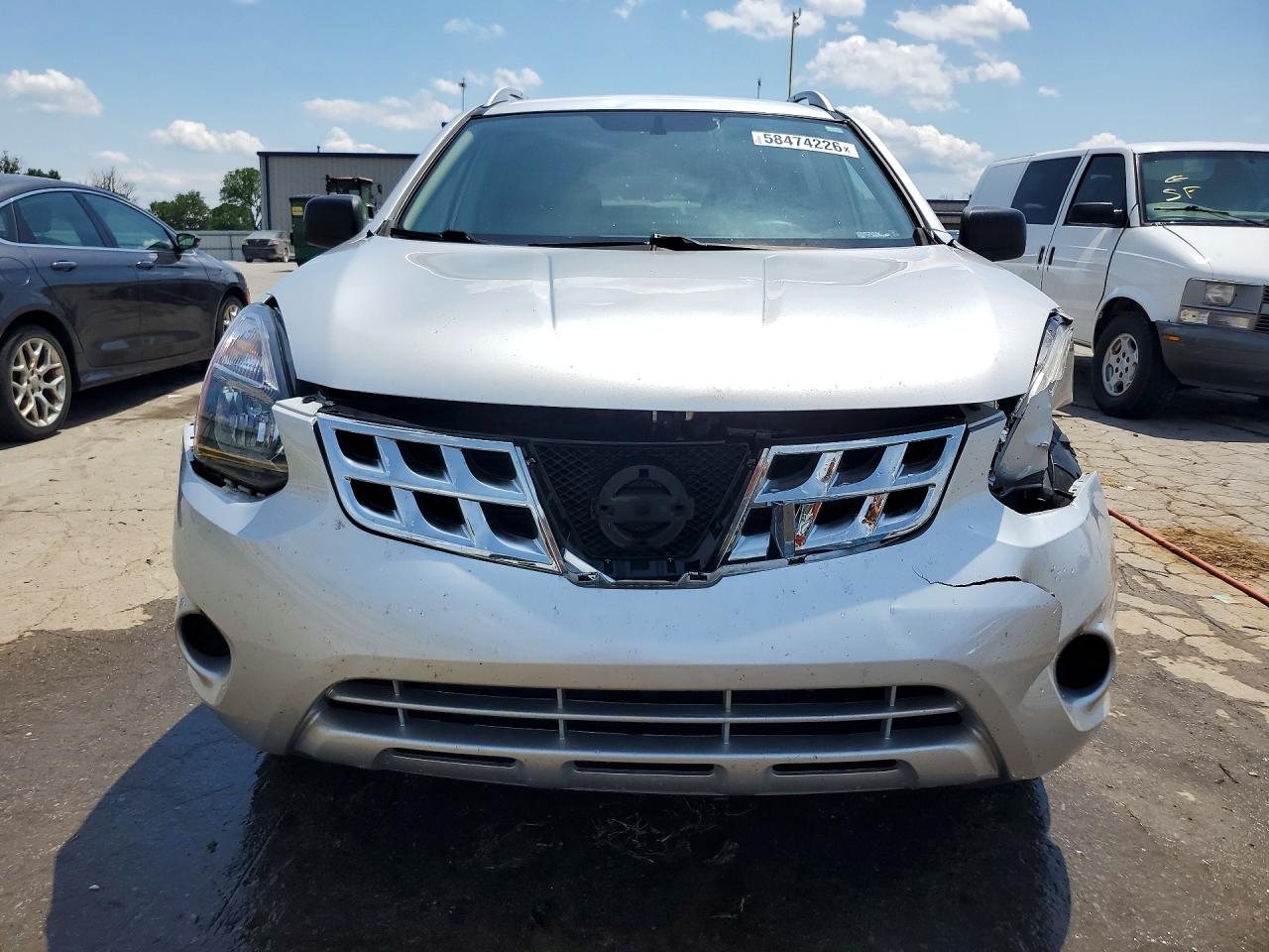 2015 Nissan Rogue Select S Silver vin: JN8AS5MT1FW658548
