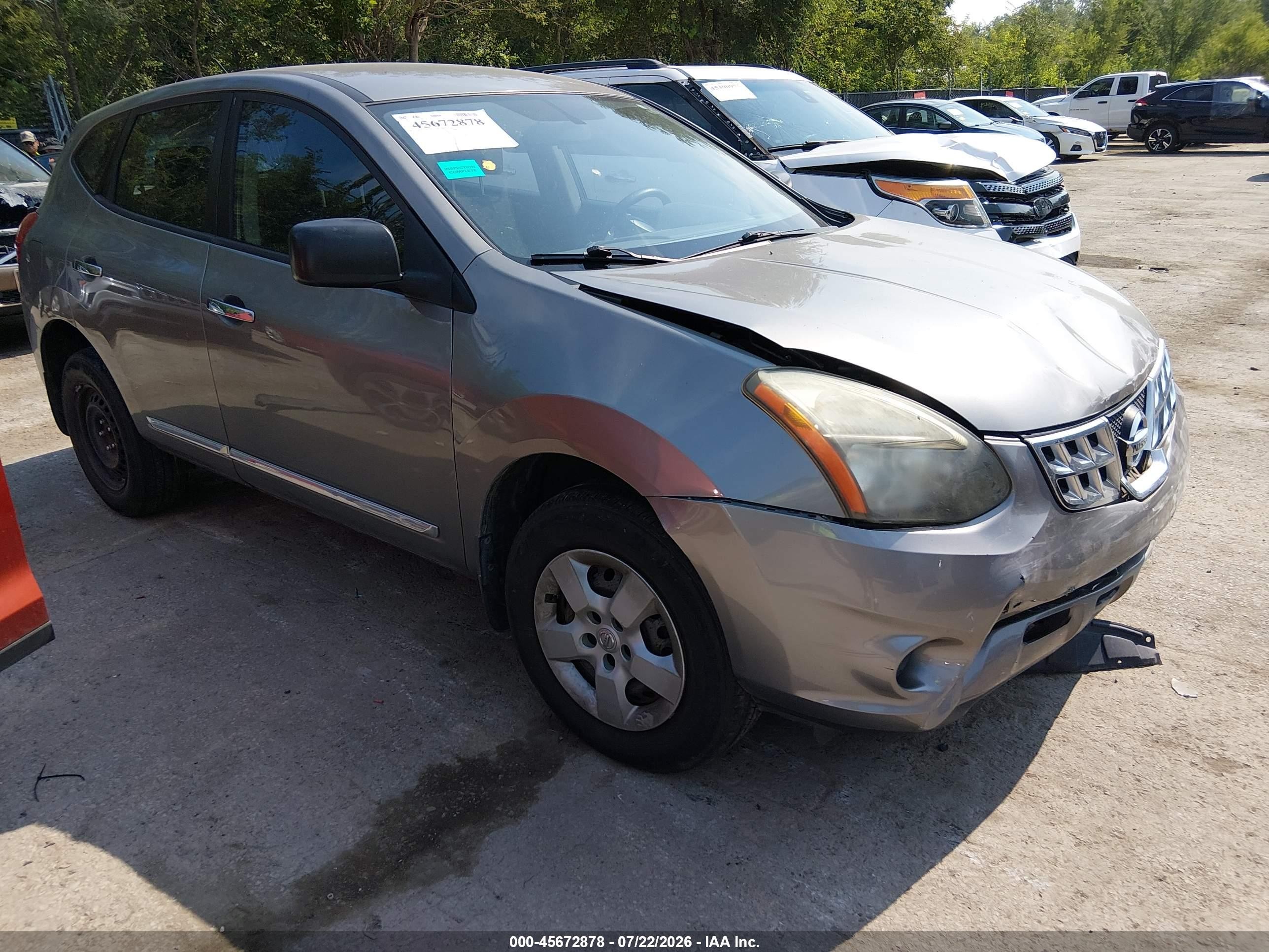 2015 Nissan Rogue Select S Gray vin: JN8AS5MT1FW662129