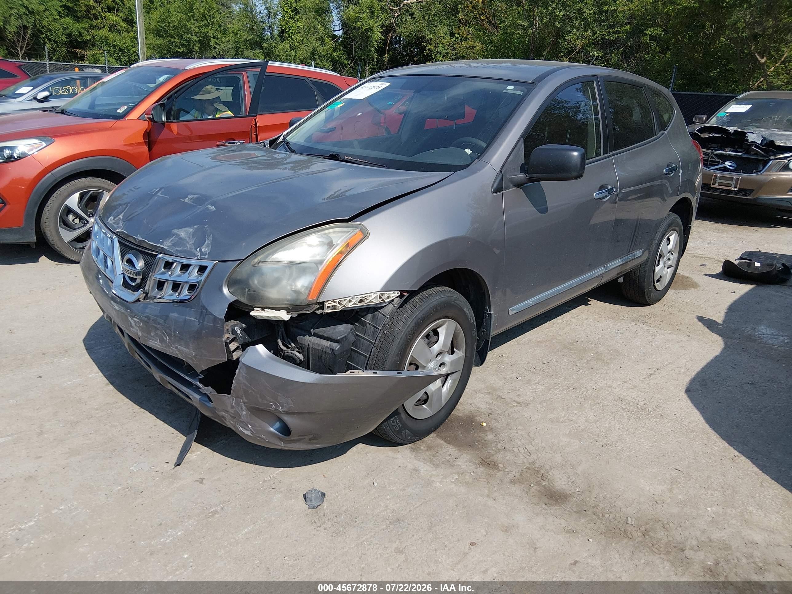2015 Nissan Rogue Select S Gray vin: JN8AS5MT1FW662129