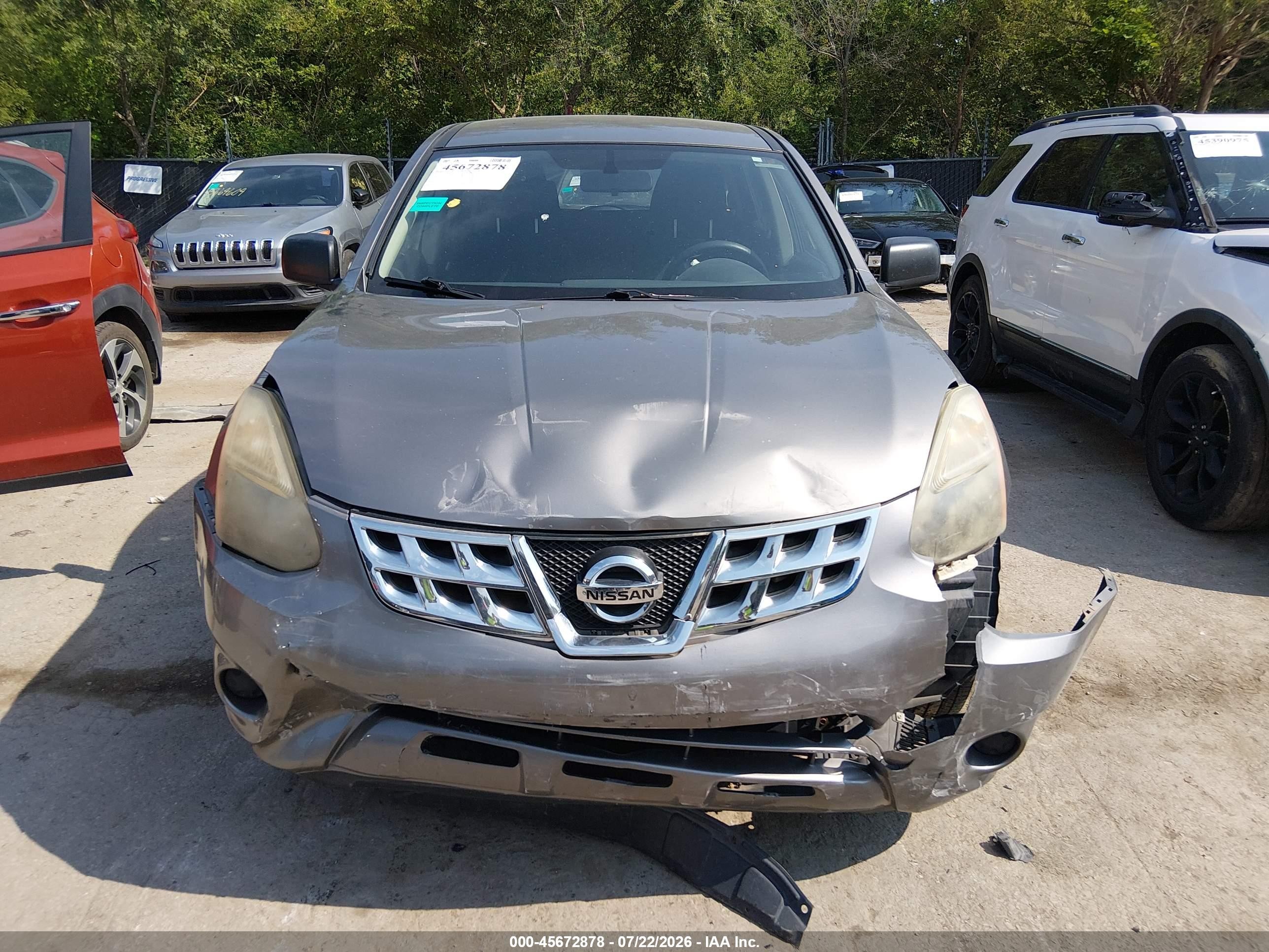 2015 Nissan Rogue Select S Gray vin: JN8AS5MT1FW662129