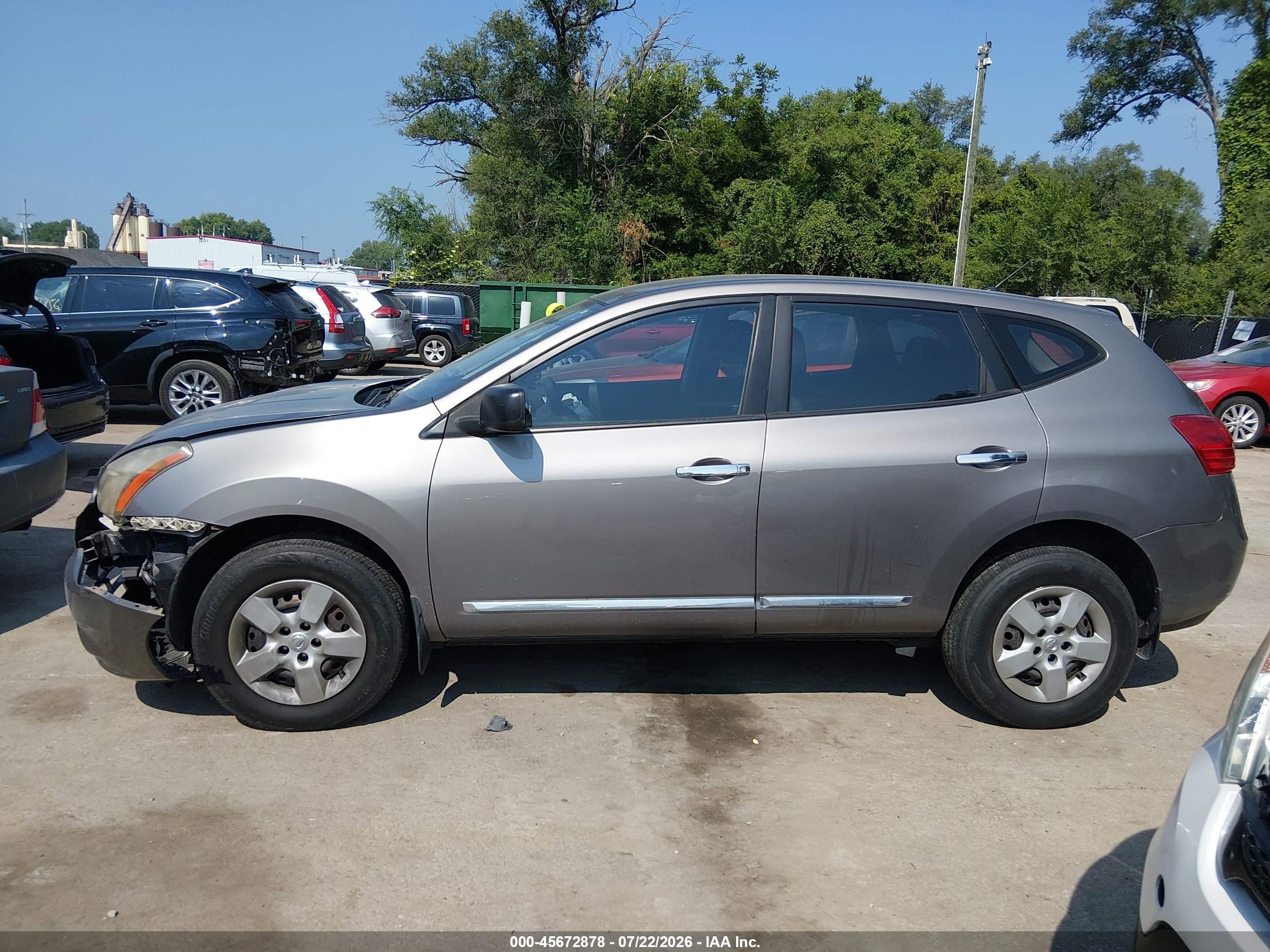 2015 Nissan Rogue Select S Gray vin: JN8AS5MT1FW662129
