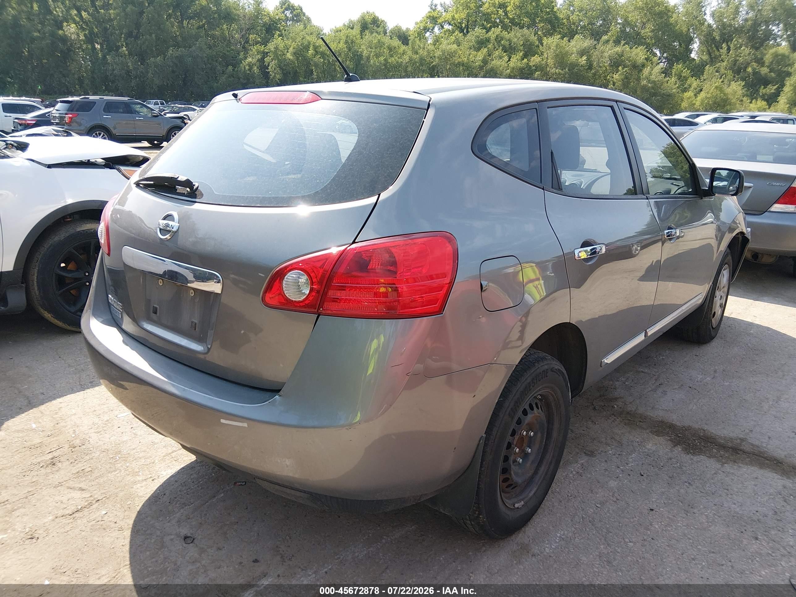 2015 Nissan Rogue Select S Gray vin: JN8AS5MT1FW662129