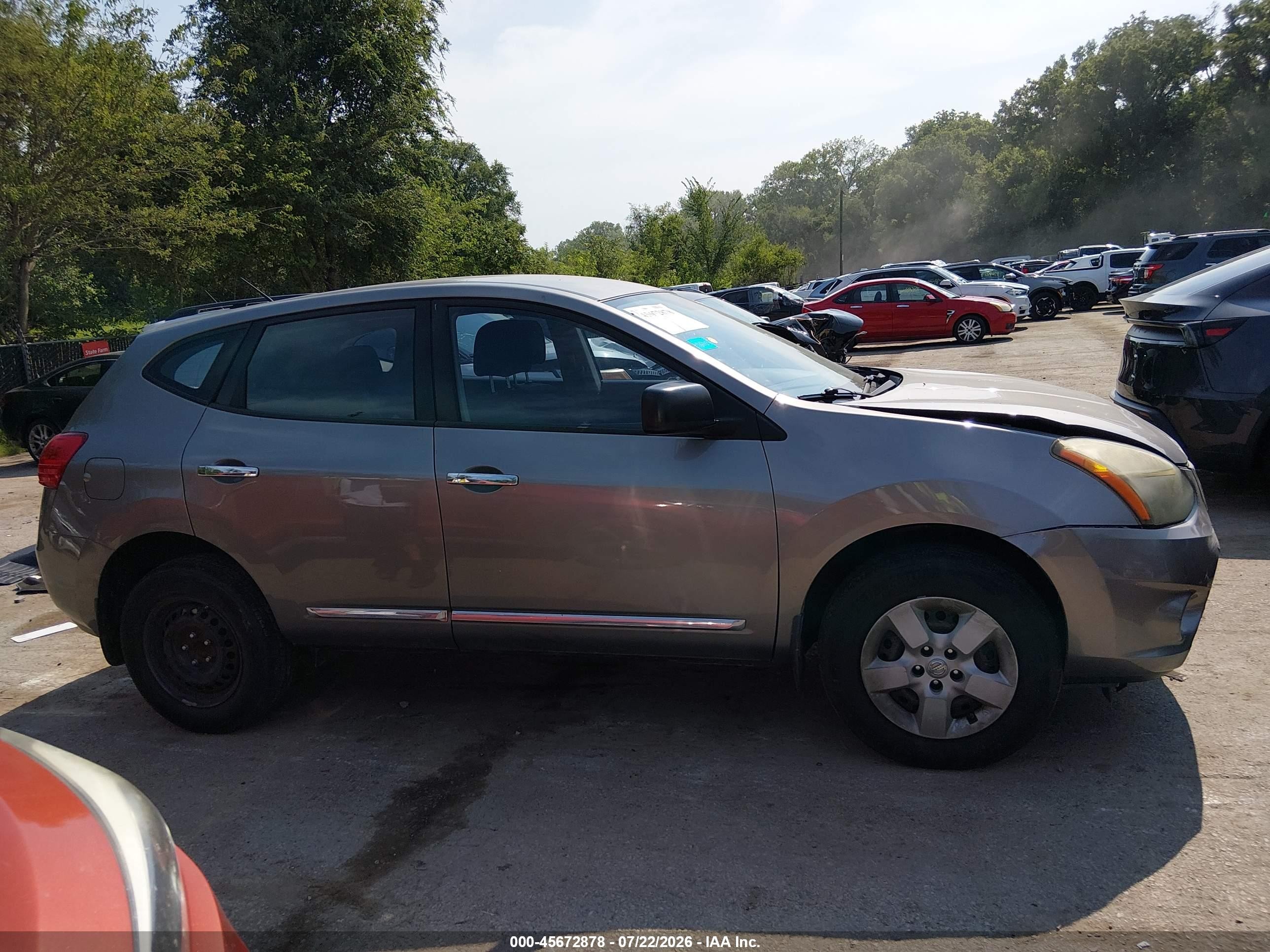 2015 Nissan Rogue Select S Gray vin: JN8AS5MT1FW662129