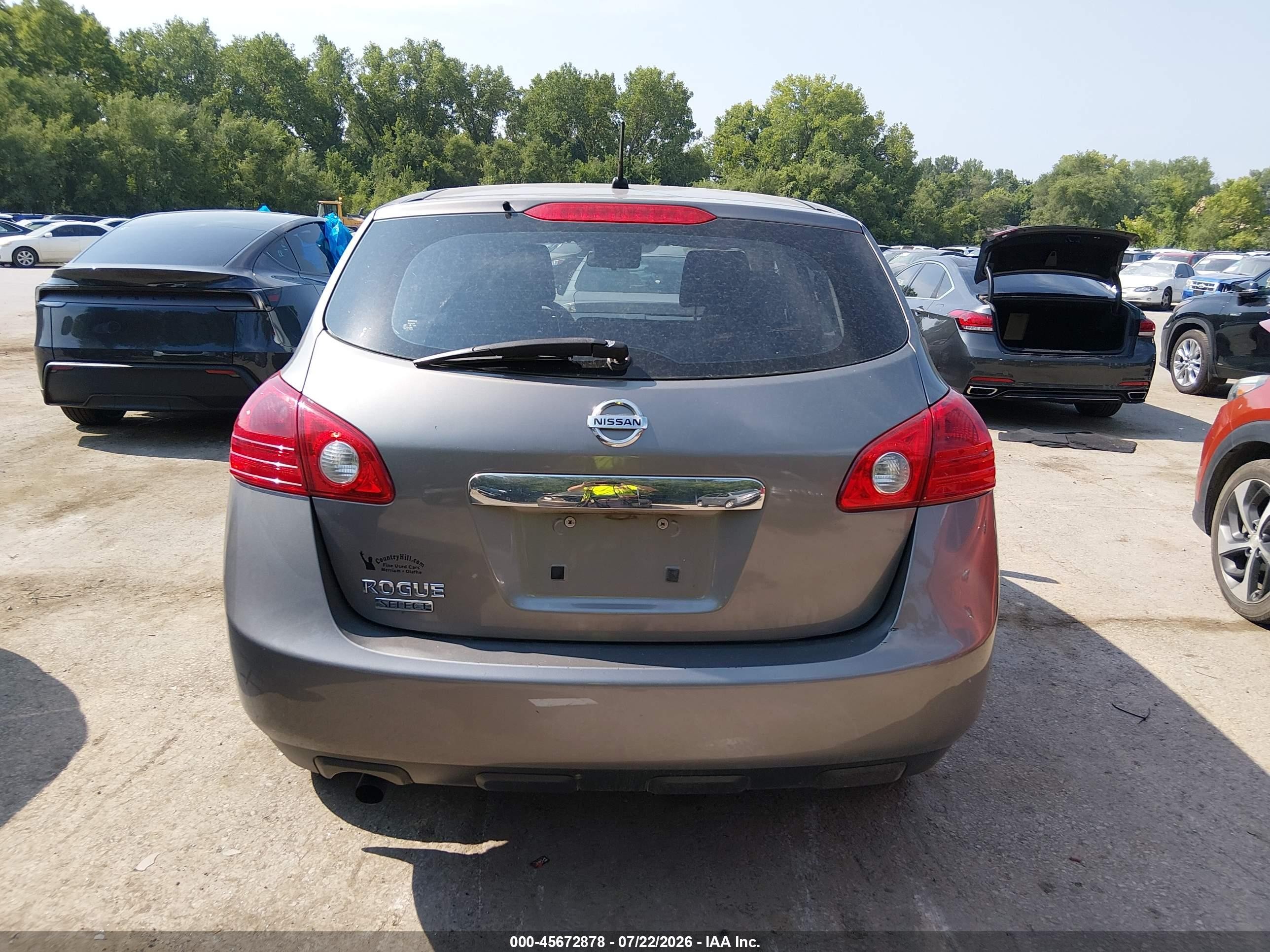 2015 Nissan Rogue Select S Gray vin: JN8AS5MT1FW662129