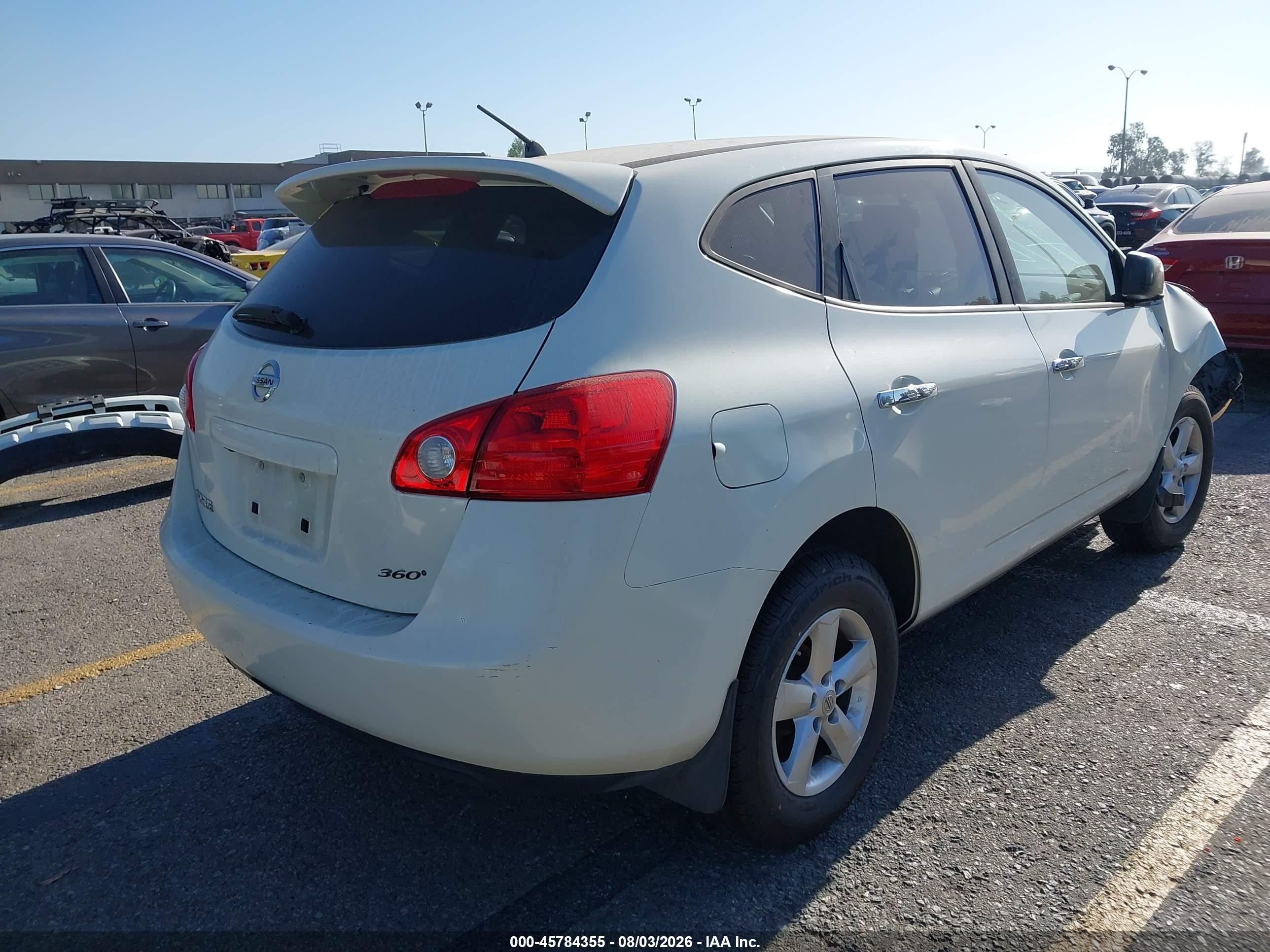 2010 Nissan Rogue S White vin: JN8AS5MT2AW014923