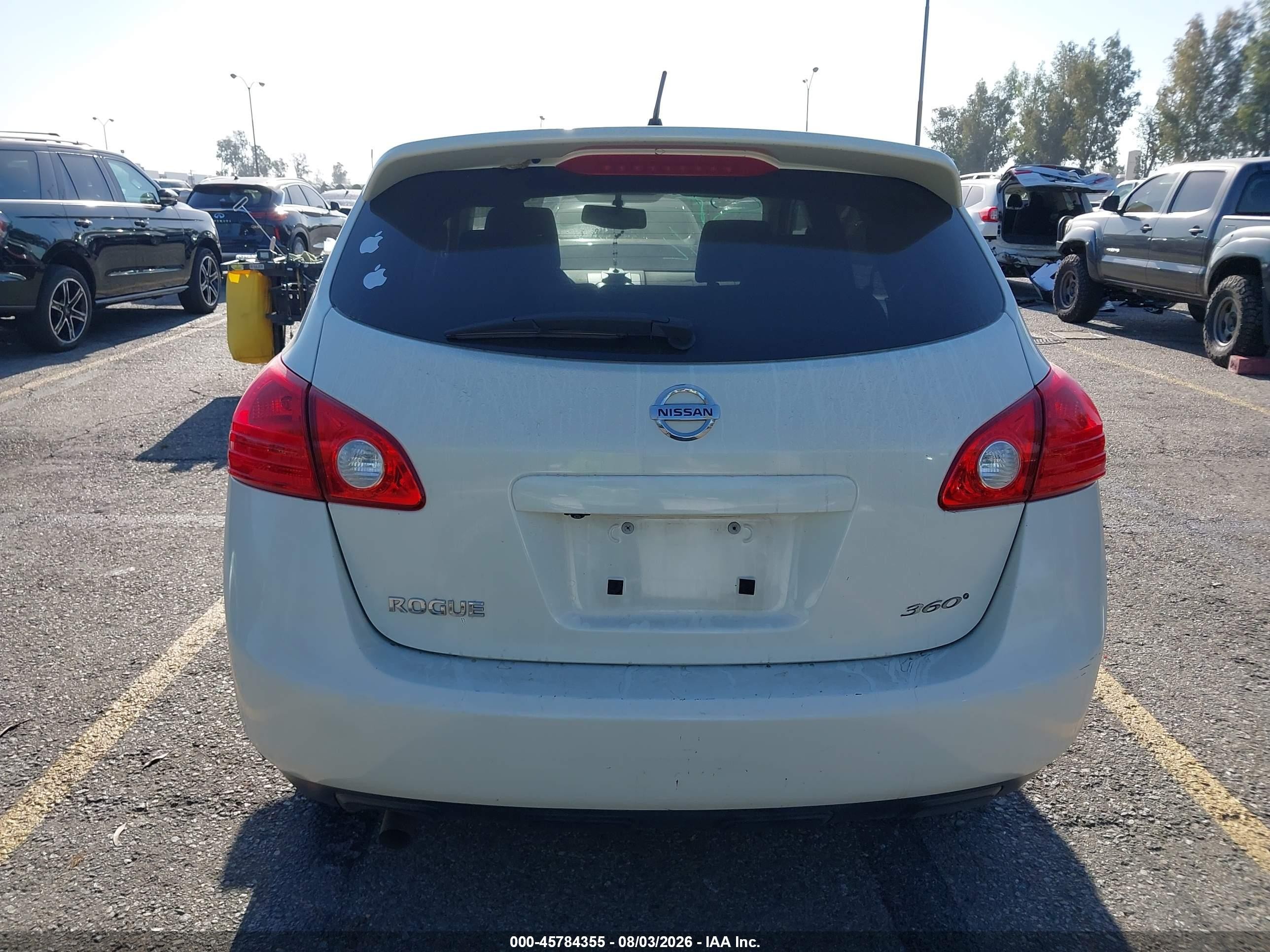 2010 Nissan Rogue S White vin: JN8AS5MT2AW014923