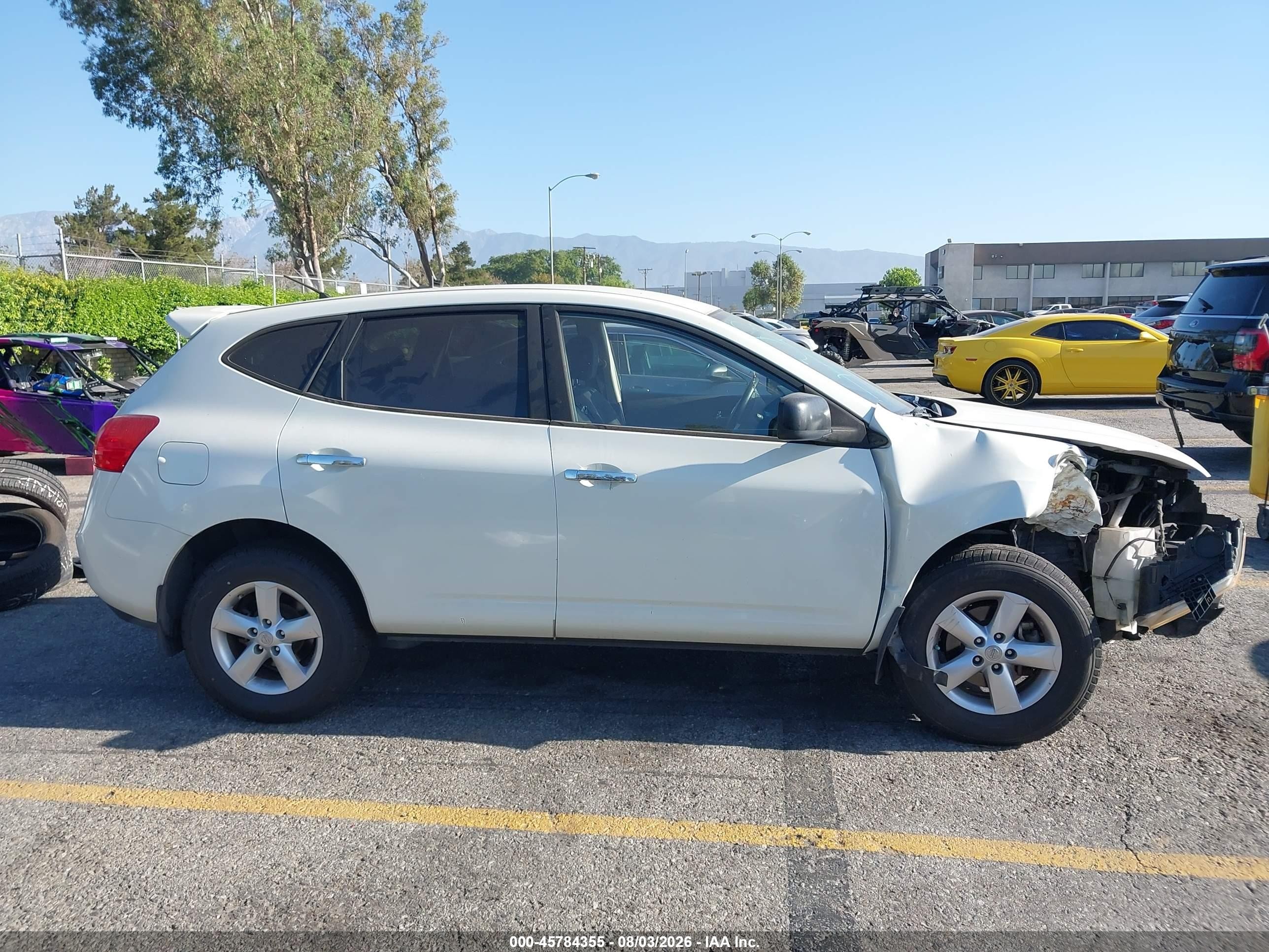 2010 Nissan Rogue S White vin: JN8AS5MT2AW014923