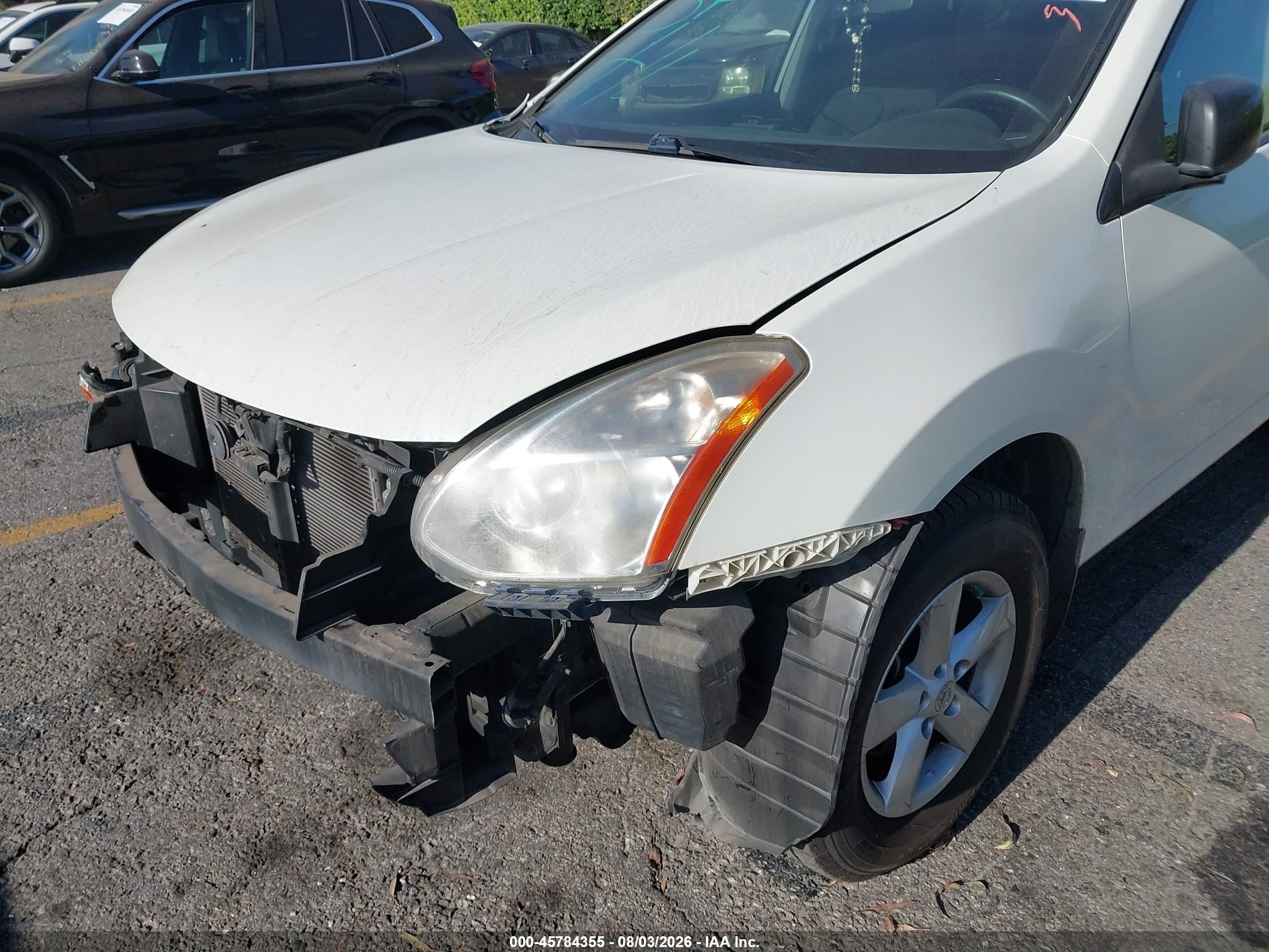 2010 Nissan Rogue S White vin: JN8AS5MT2AW014923