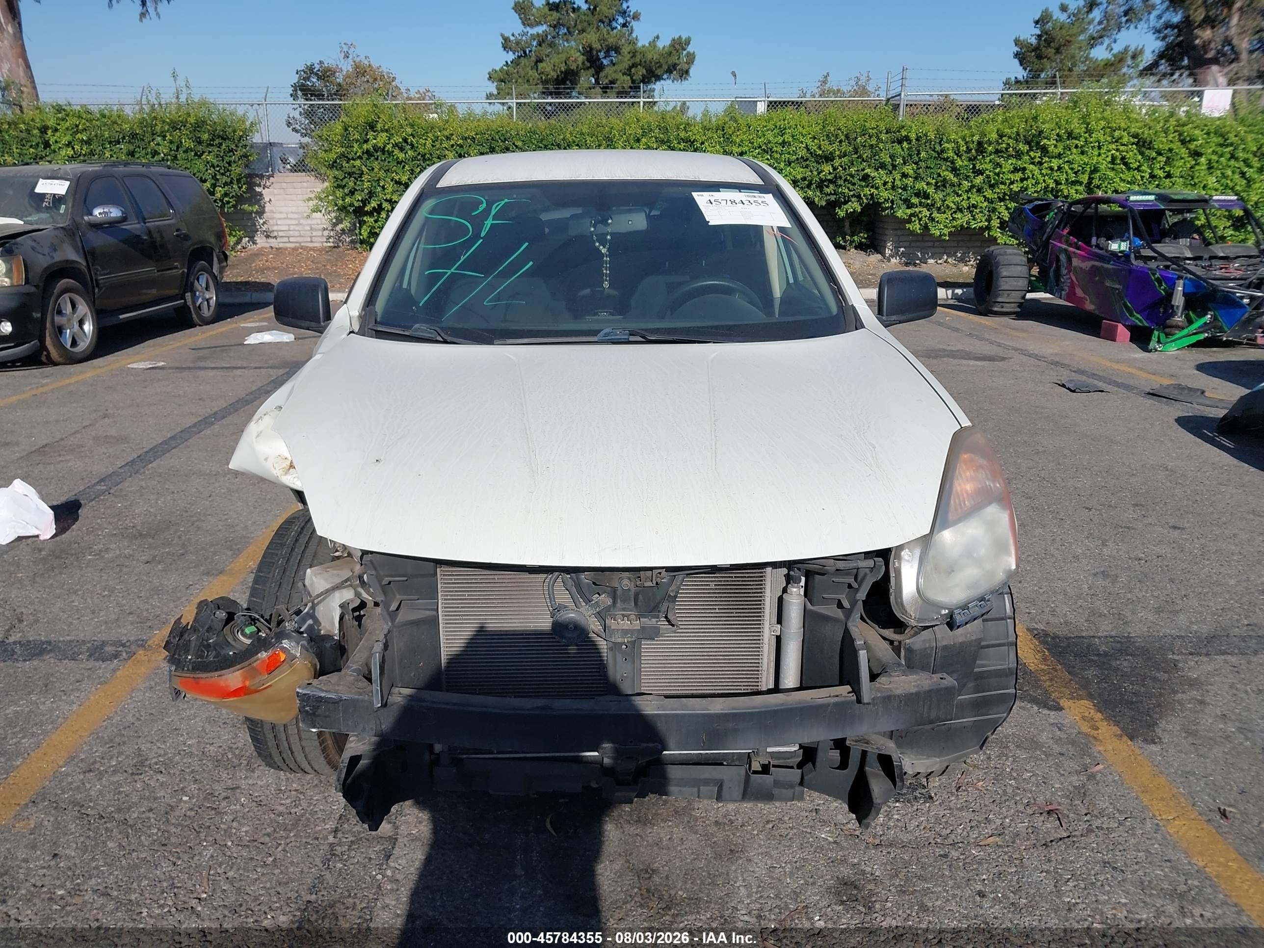 2010 Nissan Rogue S White vin: JN8AS5MT2AW014923