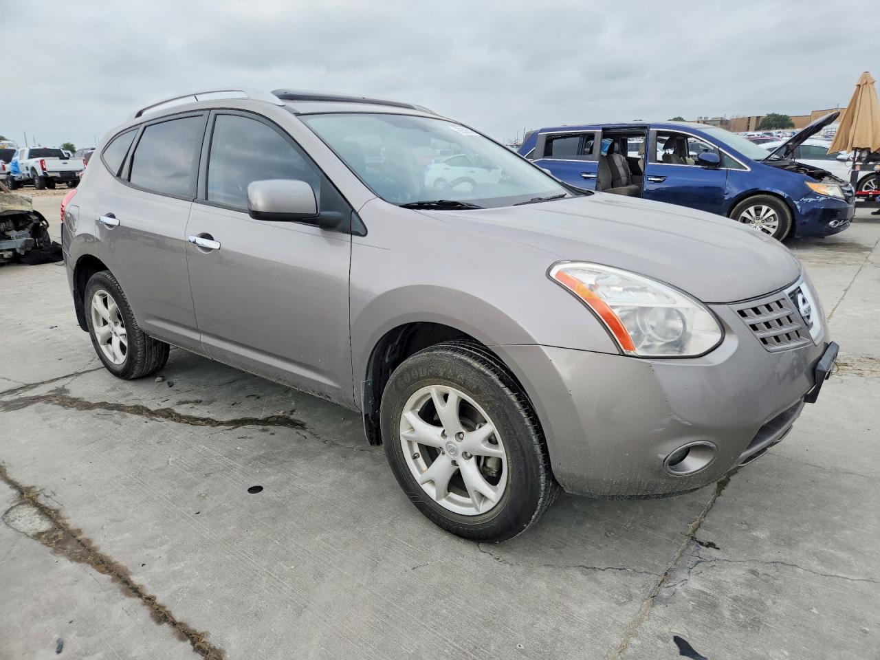 2010 Nissan Rogue Sl Серый vin: JN8AS5MT2AW025582