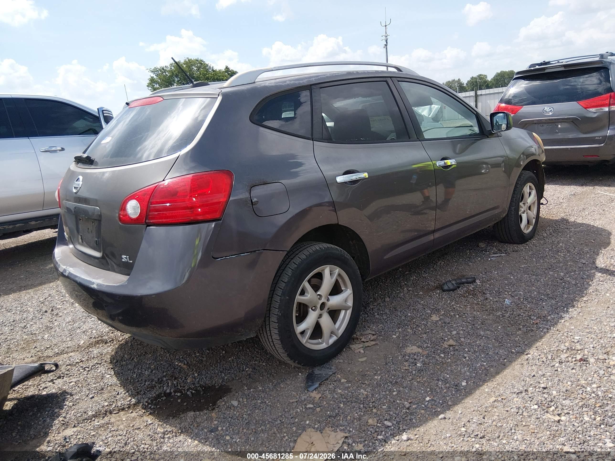 2010 Nissan Rogue Sl Gray vin: JN8AS5MT2AW502558