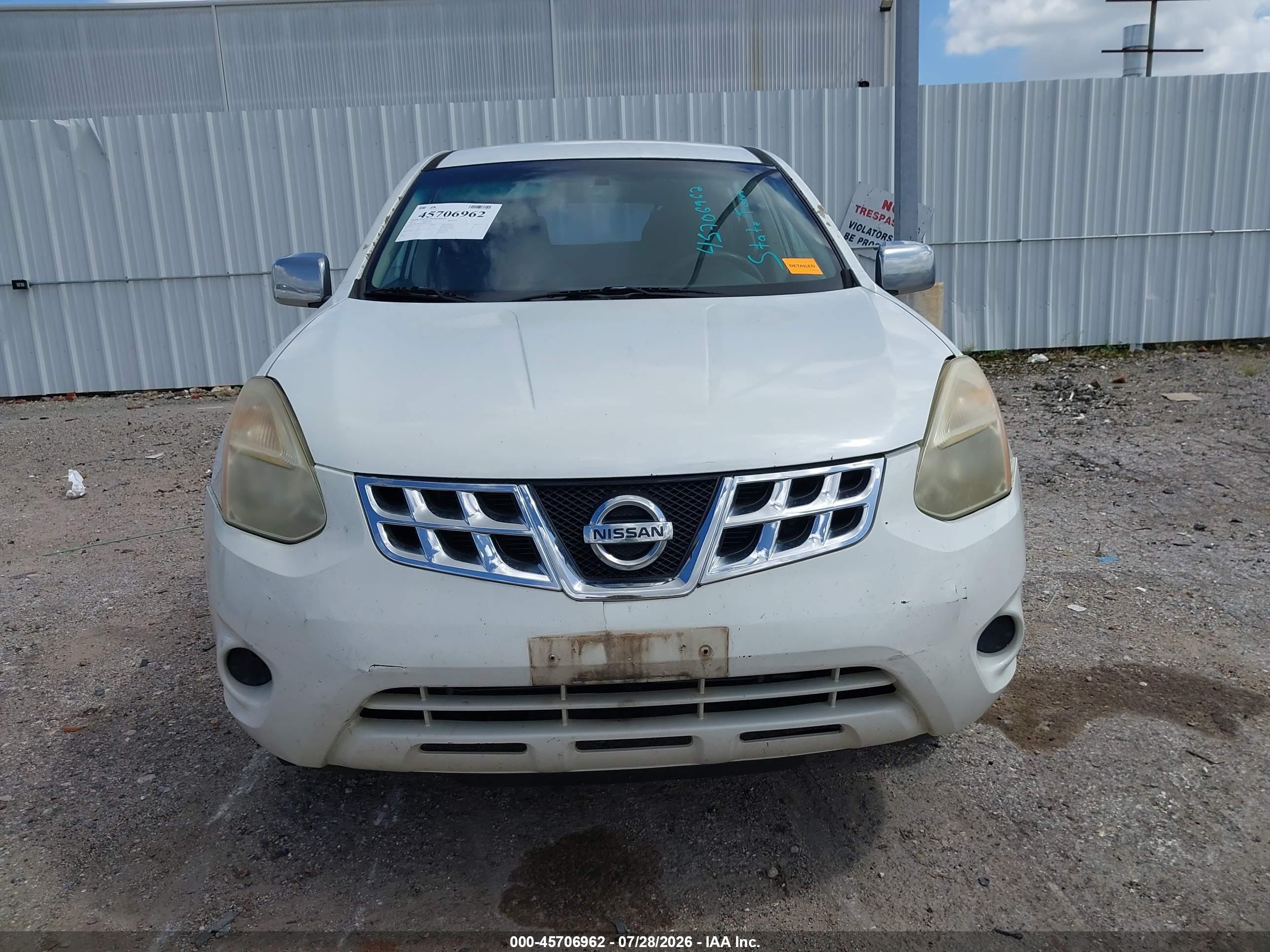 2011 Nissan Rogue S White vin: JN8AS5MT2BW153953