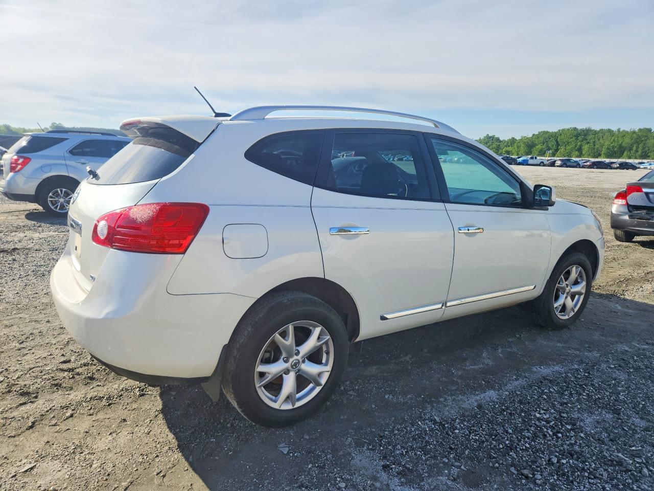 2011 Nissan Rogue S Белый vin: JN8AS5MT2BW167075