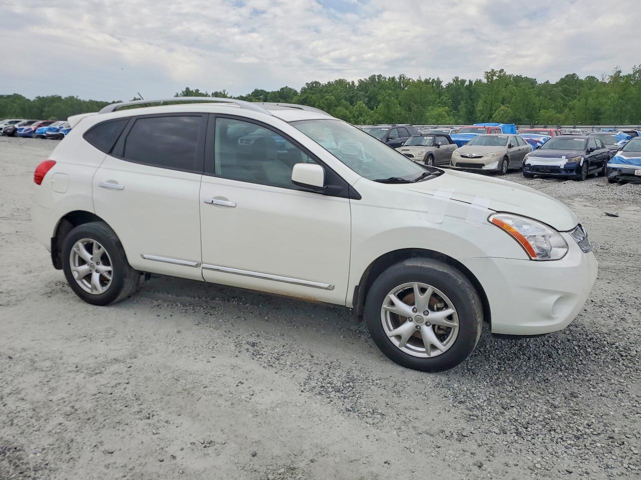 2011 Nissan Rogue S Белый vin: JN8AS5MT2BW167075