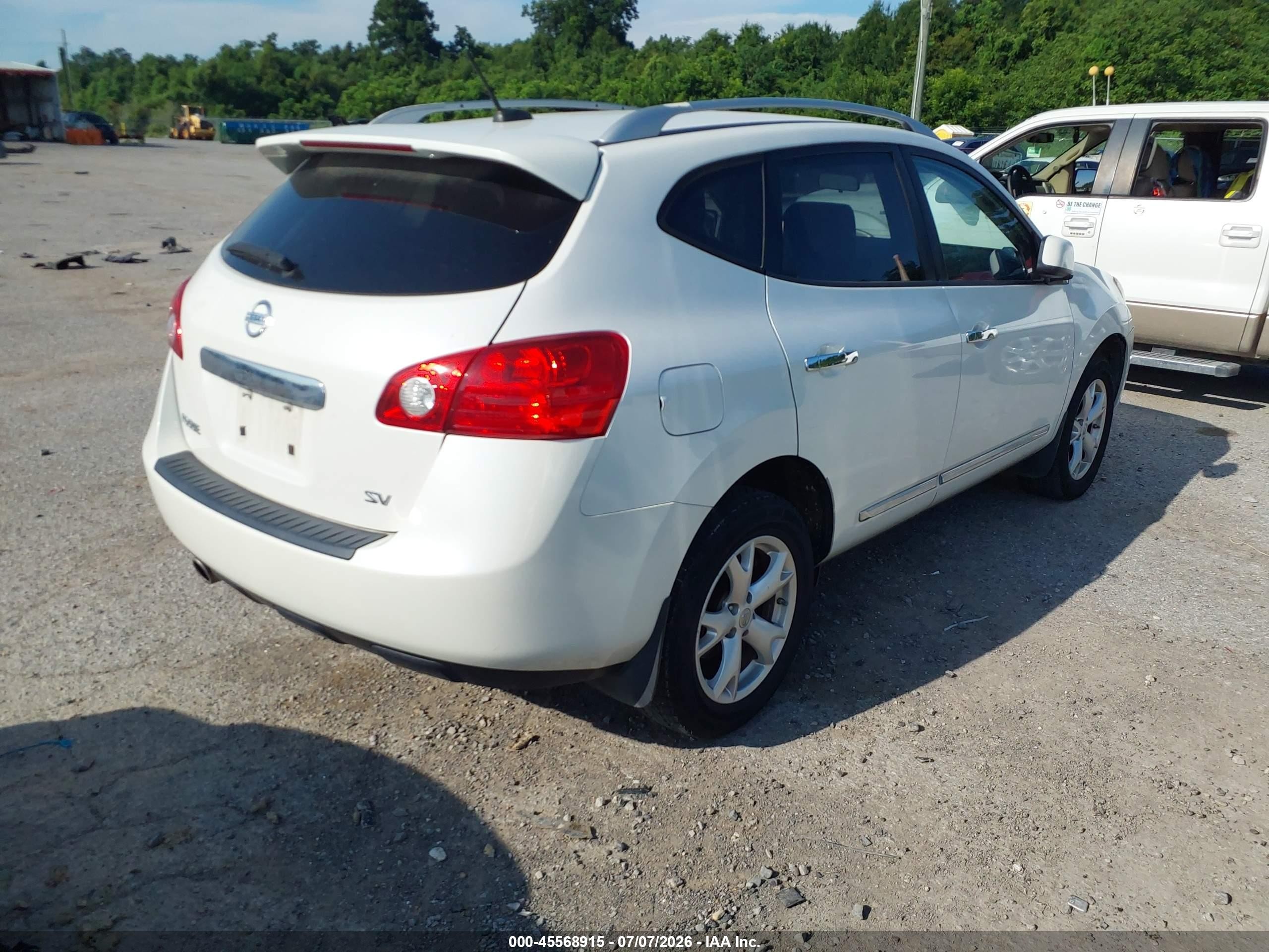 2011 Nissan Rogue Sv White vin: JN8AS5MT2BW174494