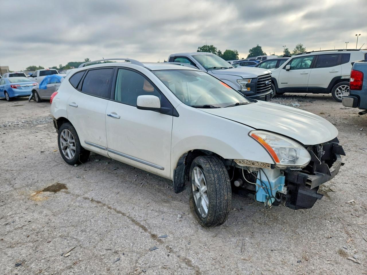 2011 Nissan Rogue S White vin: JN8AS5MT2BW176598