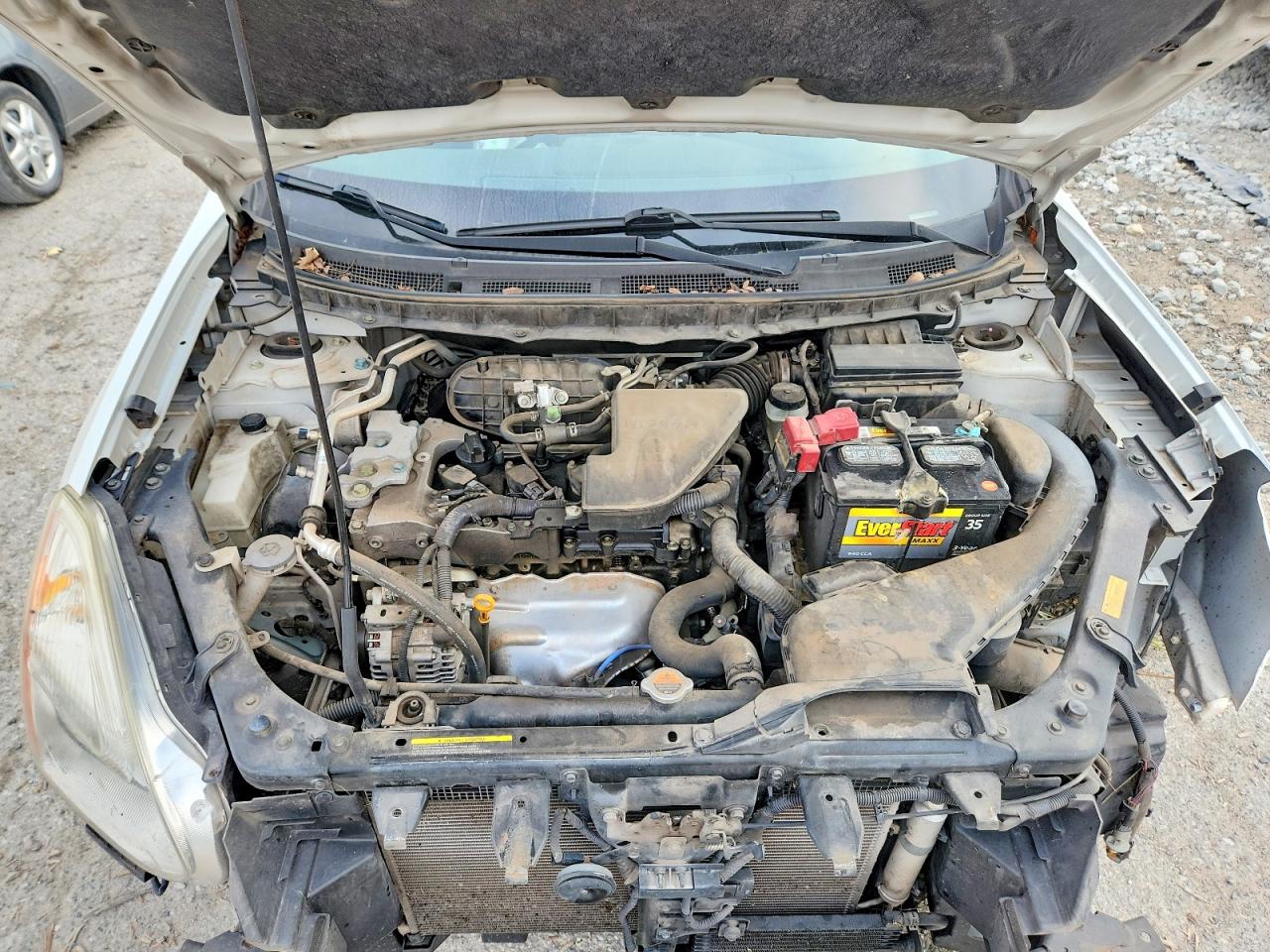 2011 Nissan Rogue S White vin: JN8AS5MT2BW176598