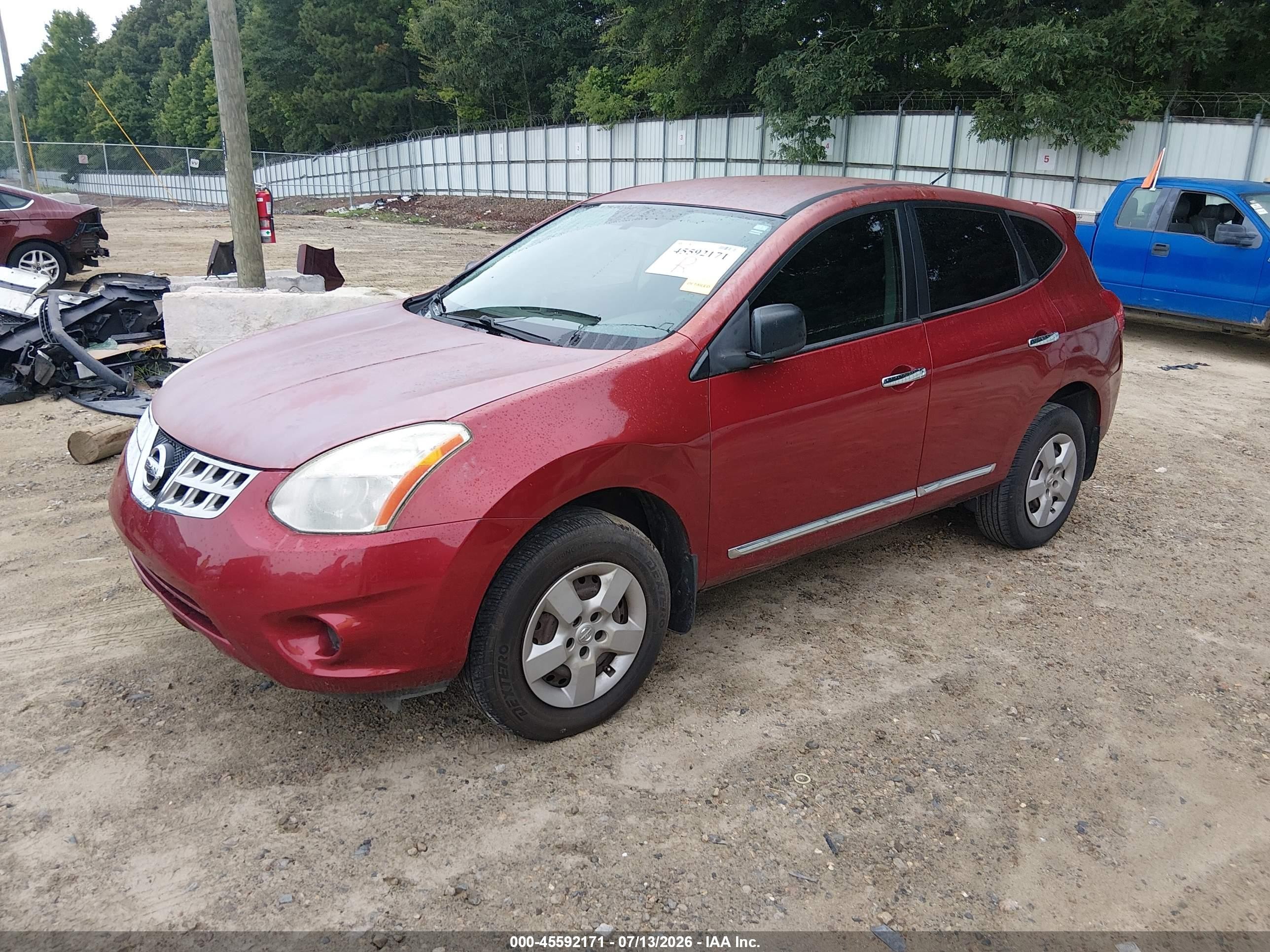 2011 Nissan Rogue S Burgundy vin: JN8AS5MT2BW189898