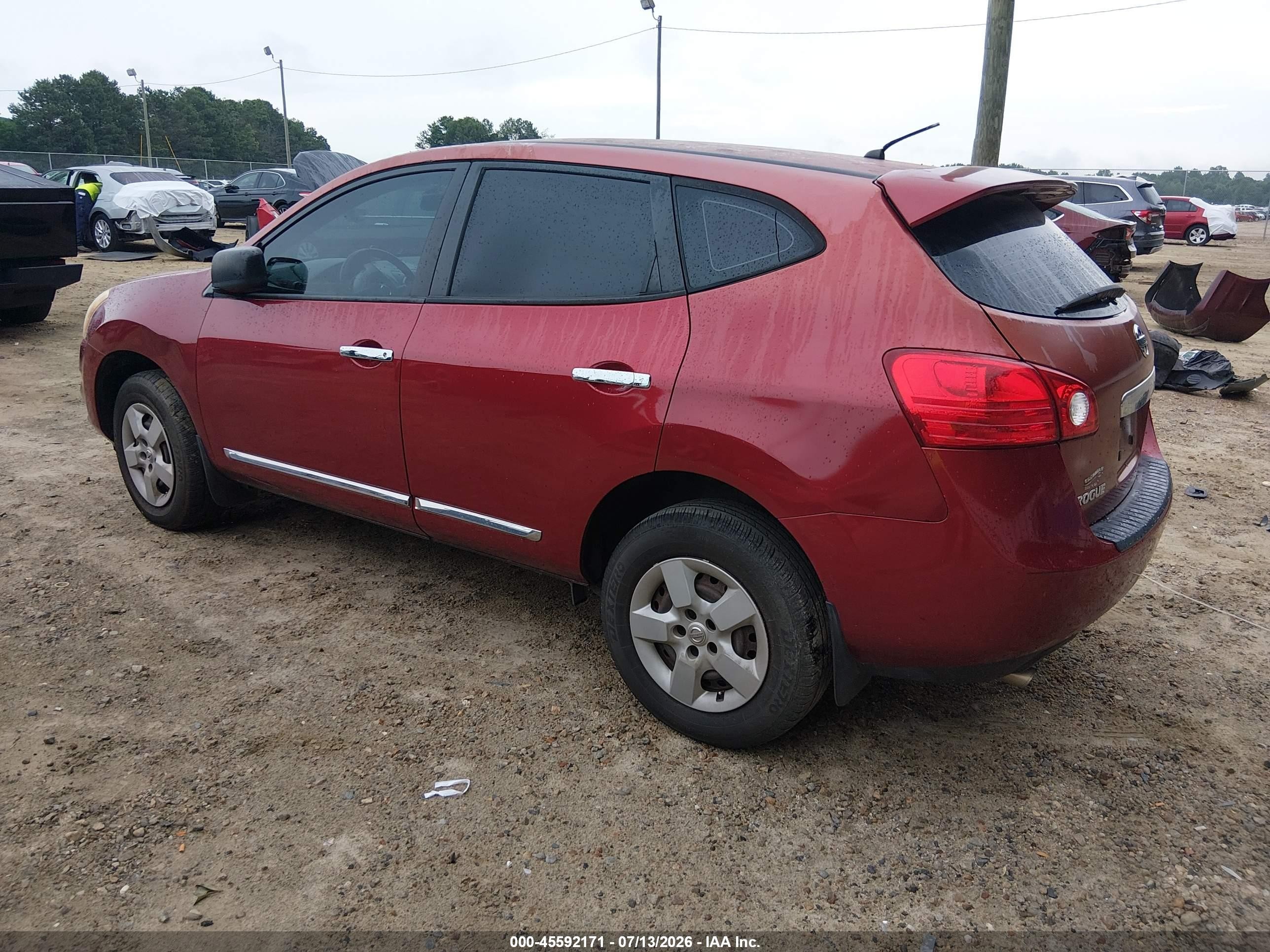 2011 Nissan Rogue S Burgundy vin: JN8AS5MT2BW189898