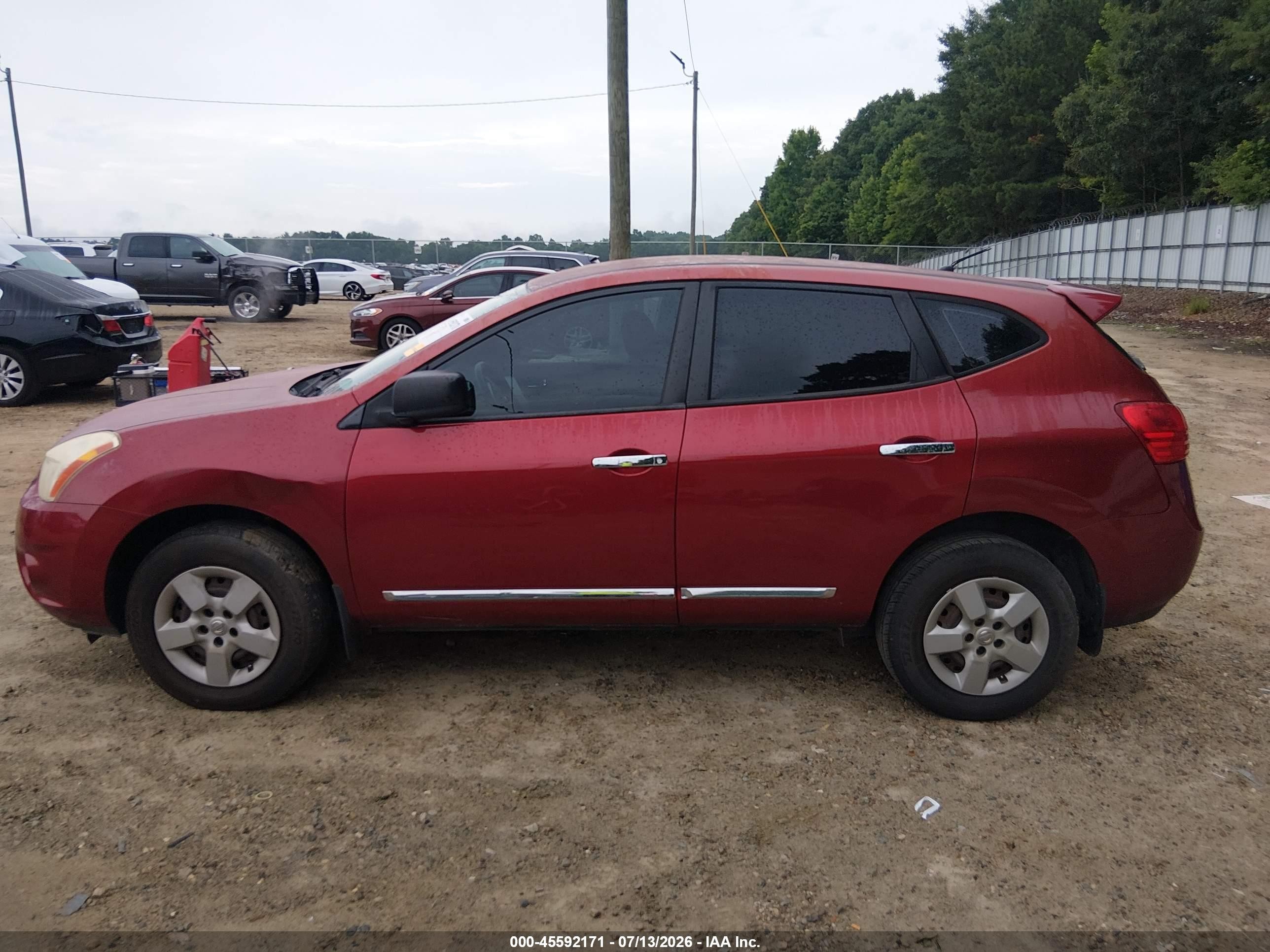 2011 Nissan Rogue S Burgundy vin: JN8AS5MT2BW189898
