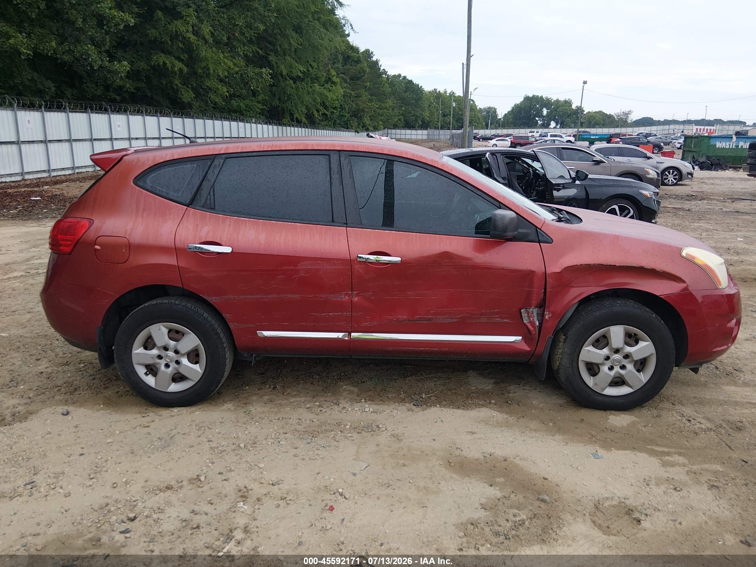 2011 Nissan Rogue S Burgundy vin: JN8AS5MT2BW189898