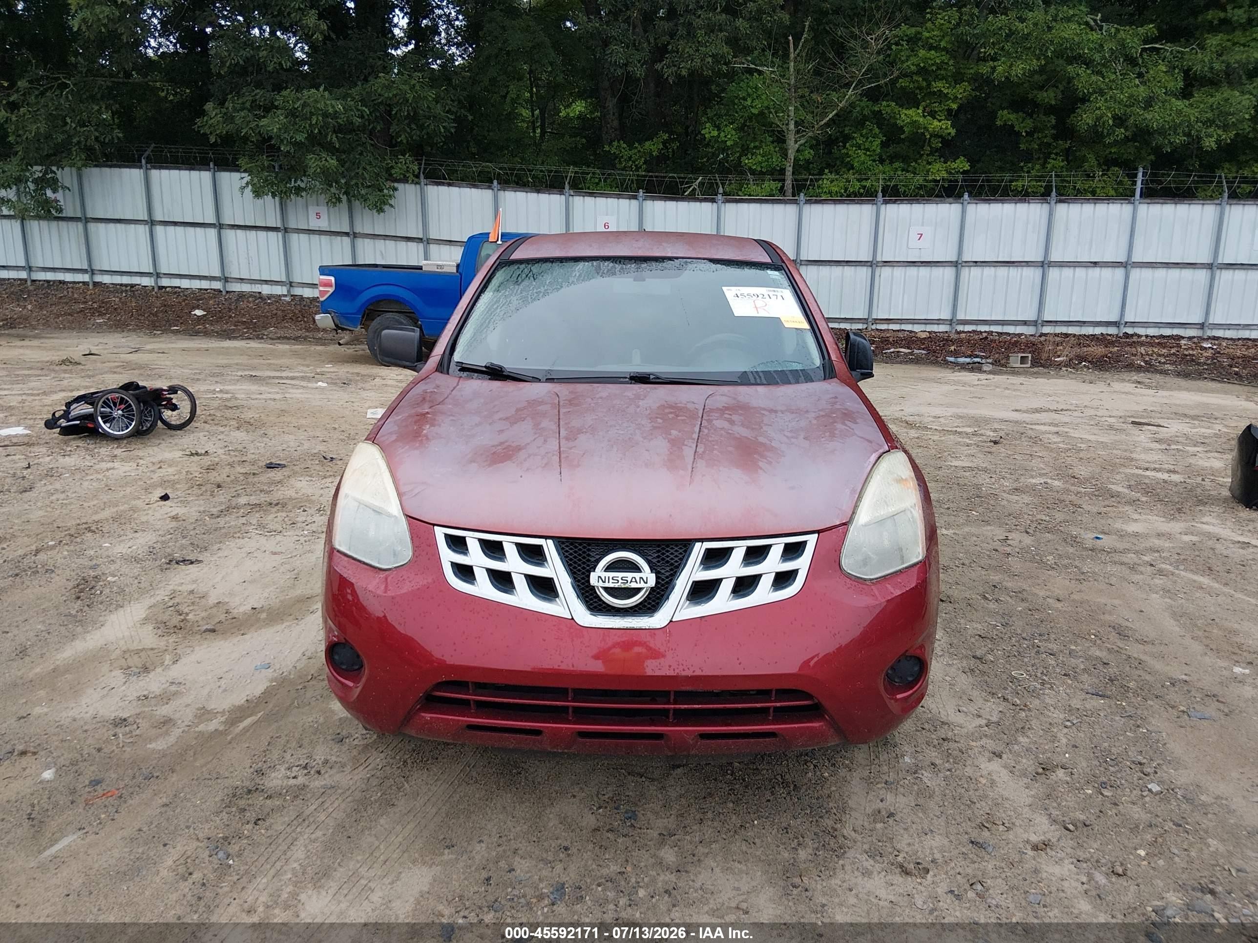 2011 Nissan Rogue S Burgundy vin: JN8AS5MT2BW189898