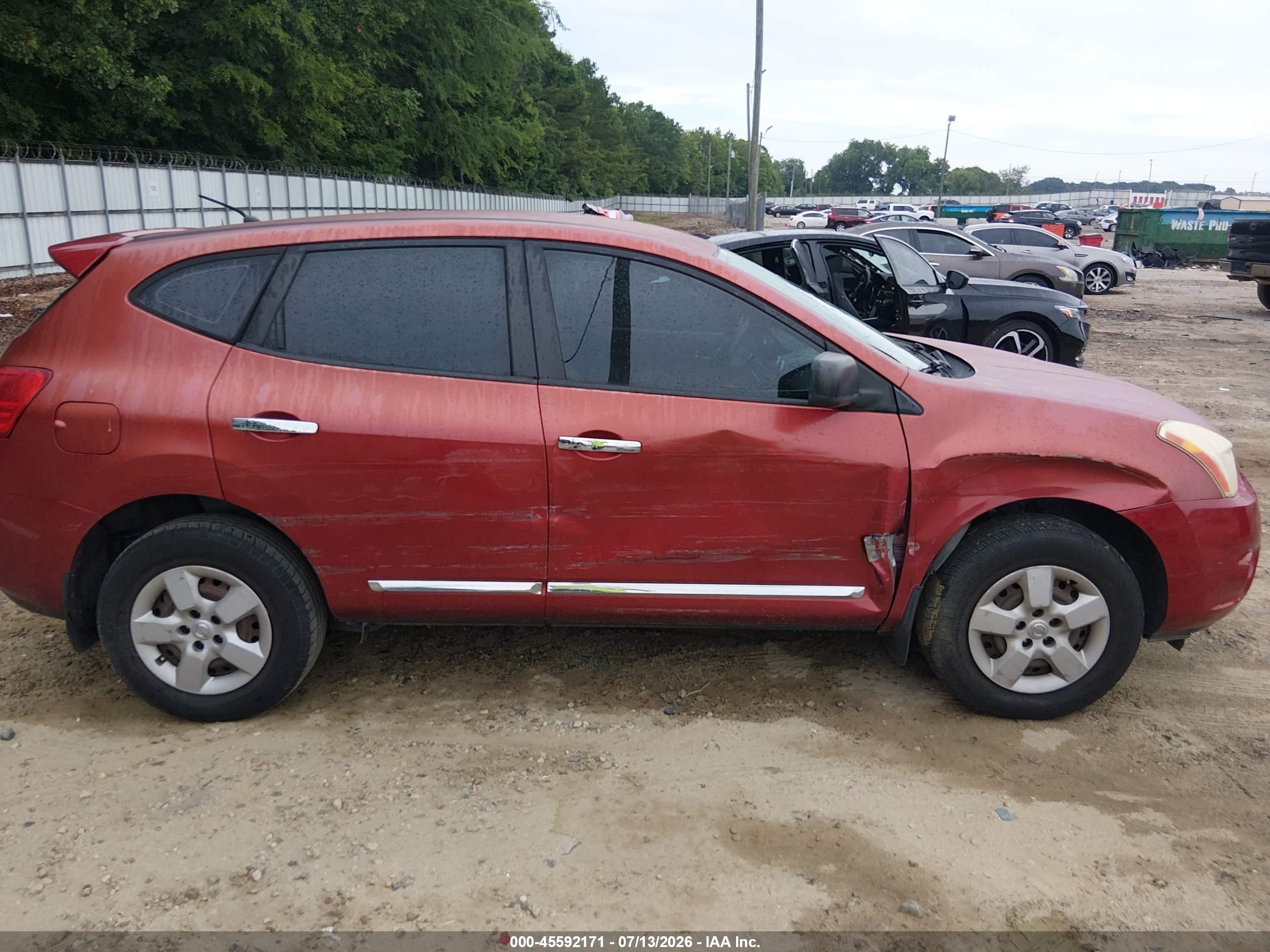 2011 Nissan Rogue S Burgundy vin: JN8AS5MT2BW189898