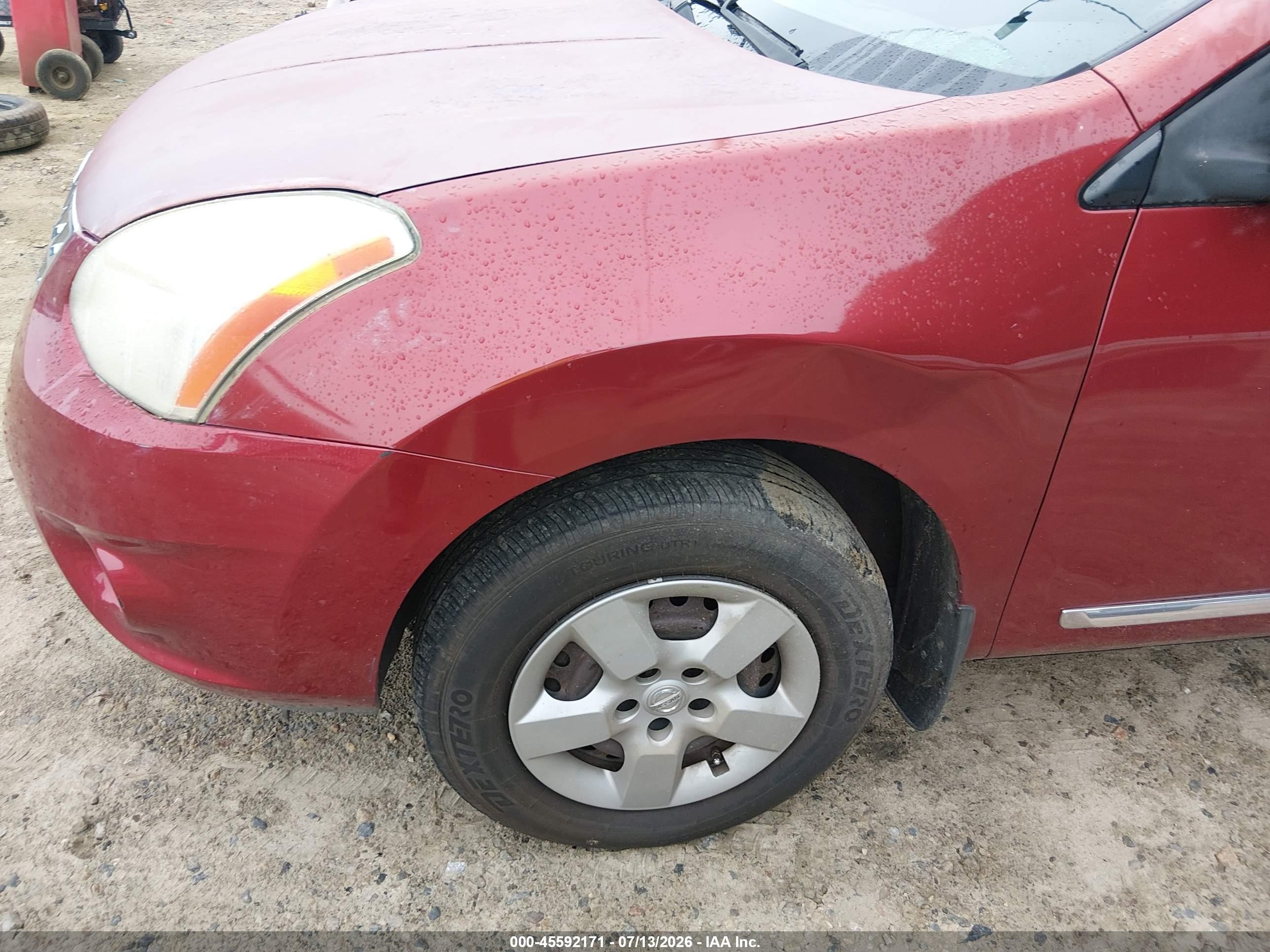 2011 Nissan Rogue S Burgundy vin: JN8AS5MT2BW189898