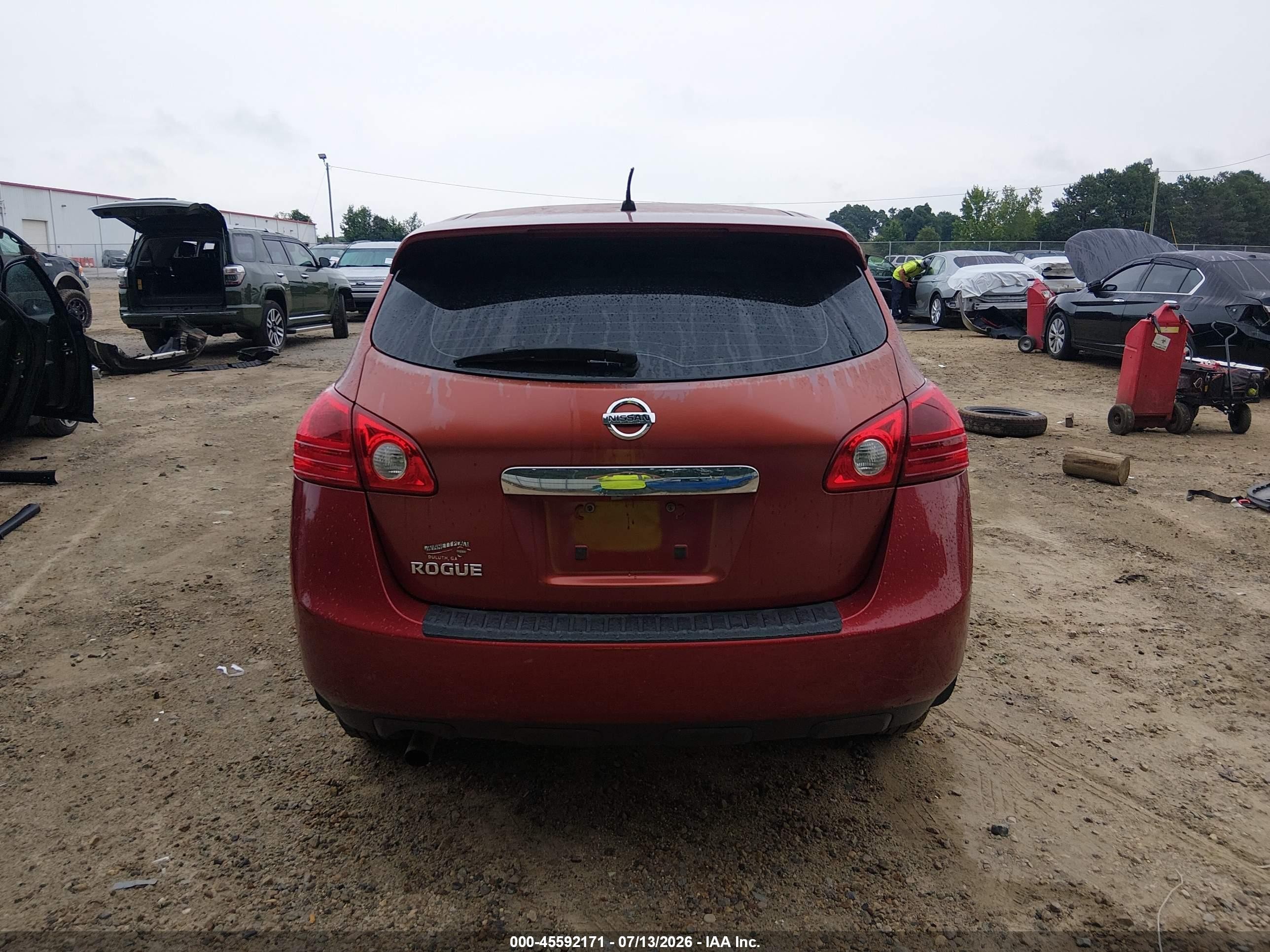 2011 Nissan Rogue S Burgundy vin: JN8AS5MT2BW189898