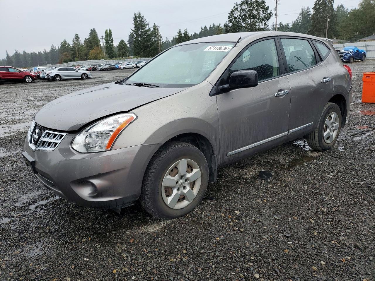 2011 Nissan Rogue S Silver vin: JN8AS5MT2BW568982