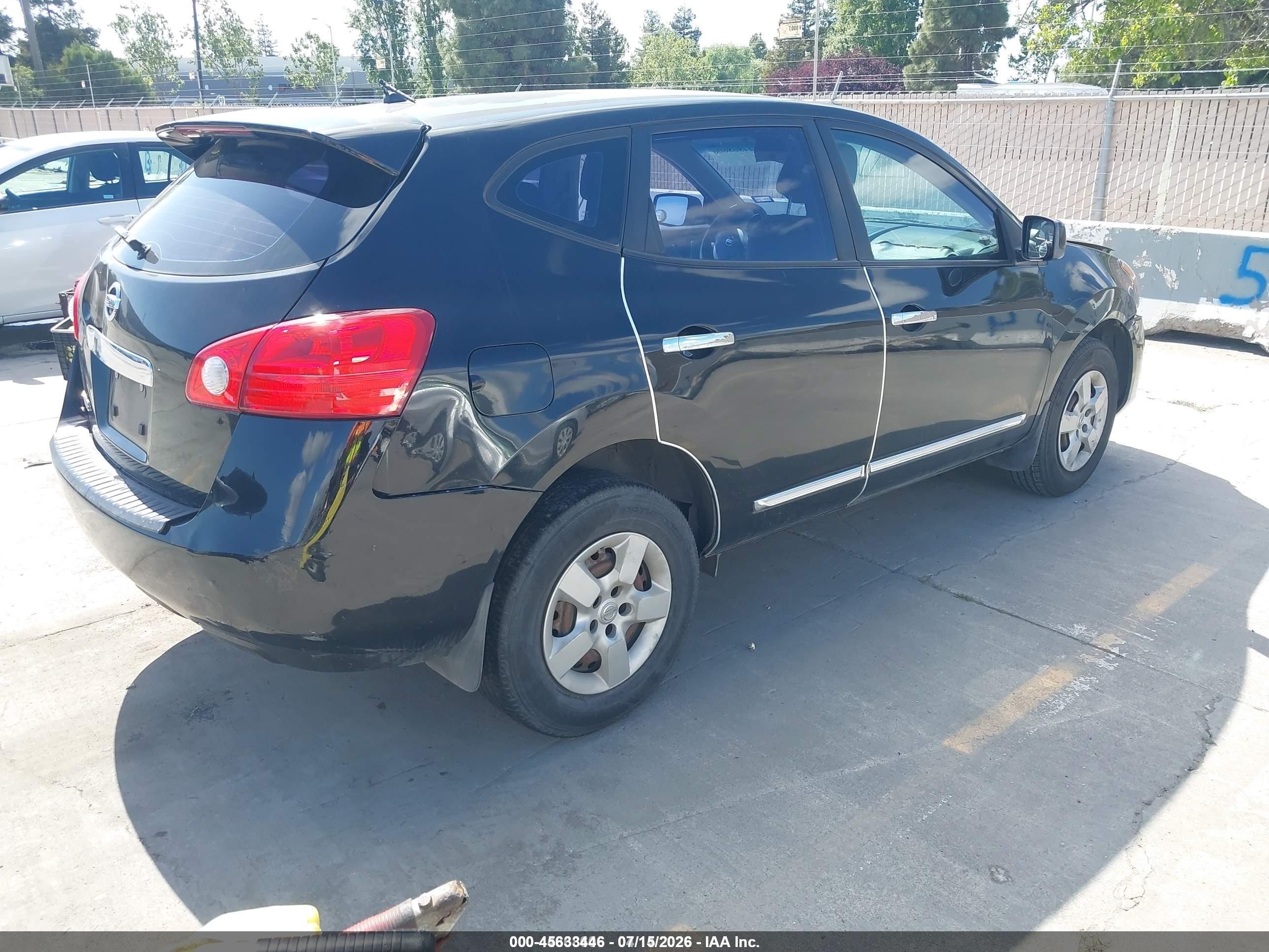 2011 Nissan Rogue S Black vin: JN8AS5MT2BW577391