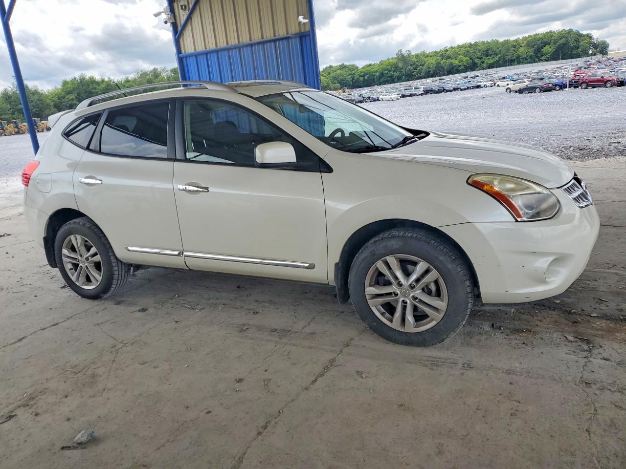 2012 Nissan Rogue S/sv White vin: JN8AS5MT2CW251673