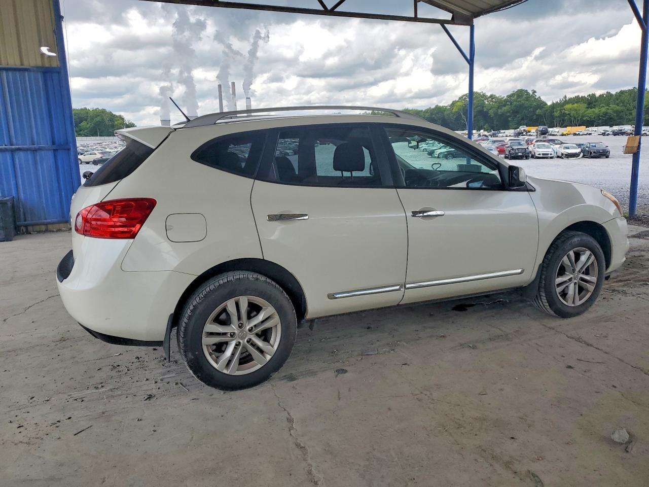 2012 Nissan Rogue S/sv White vin: JN8AS5MT2CW251673