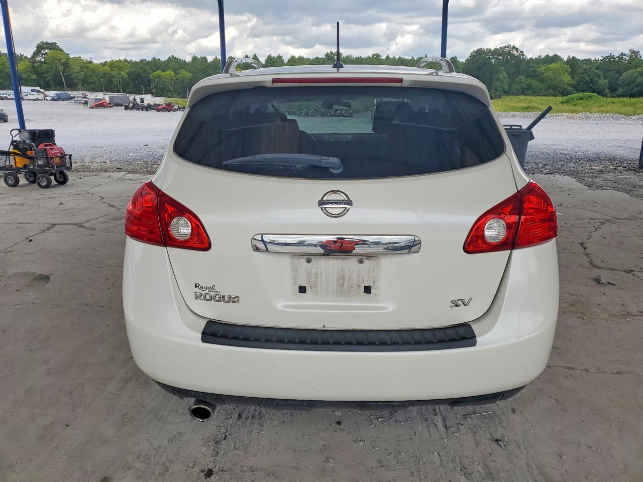 2012 Nissan Rogue S/sv White vin: JN8AS5MT2CW251673