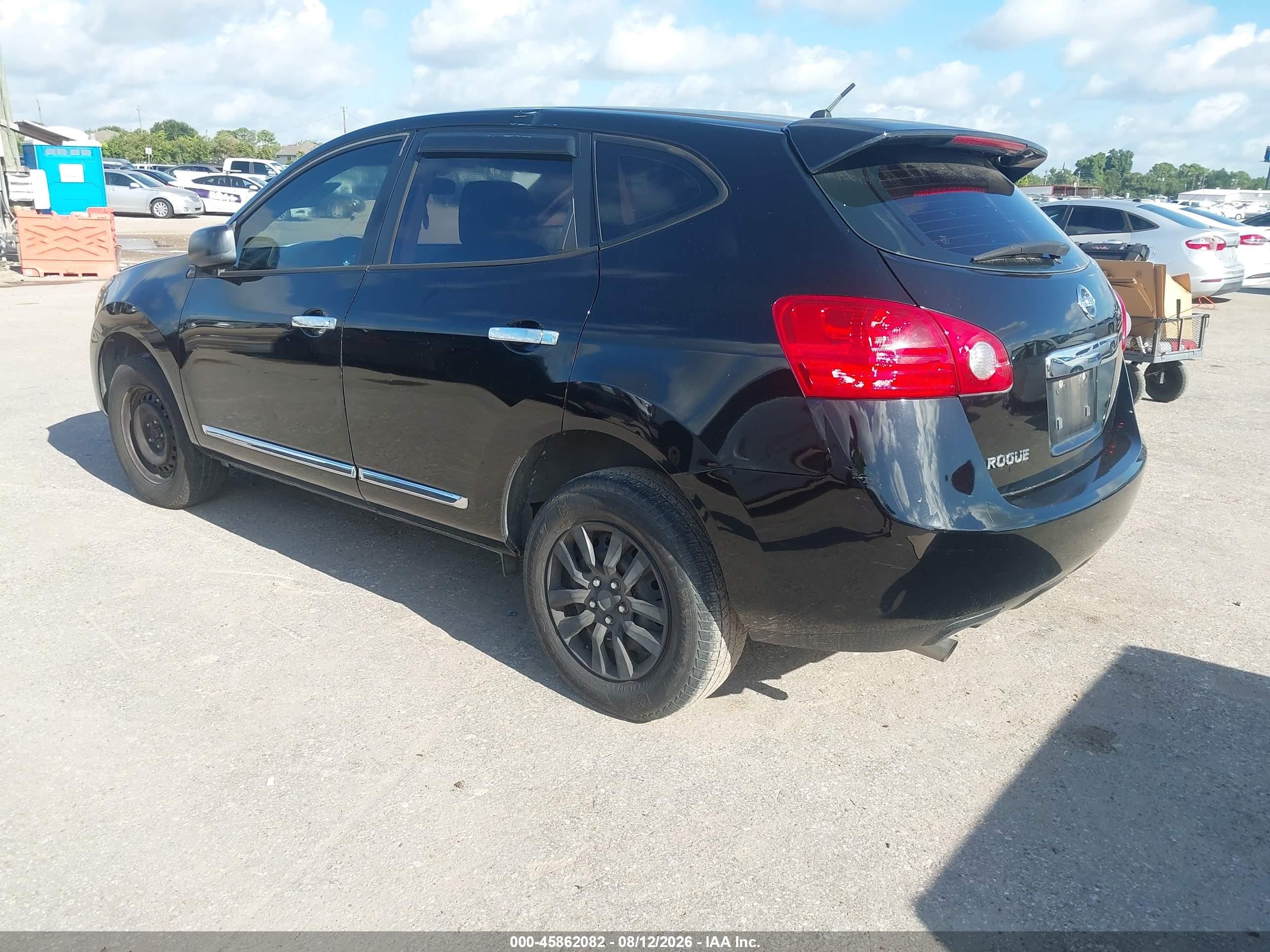 2012 Nissan Rogue S Black vin: JN8AS5MT2CW252886