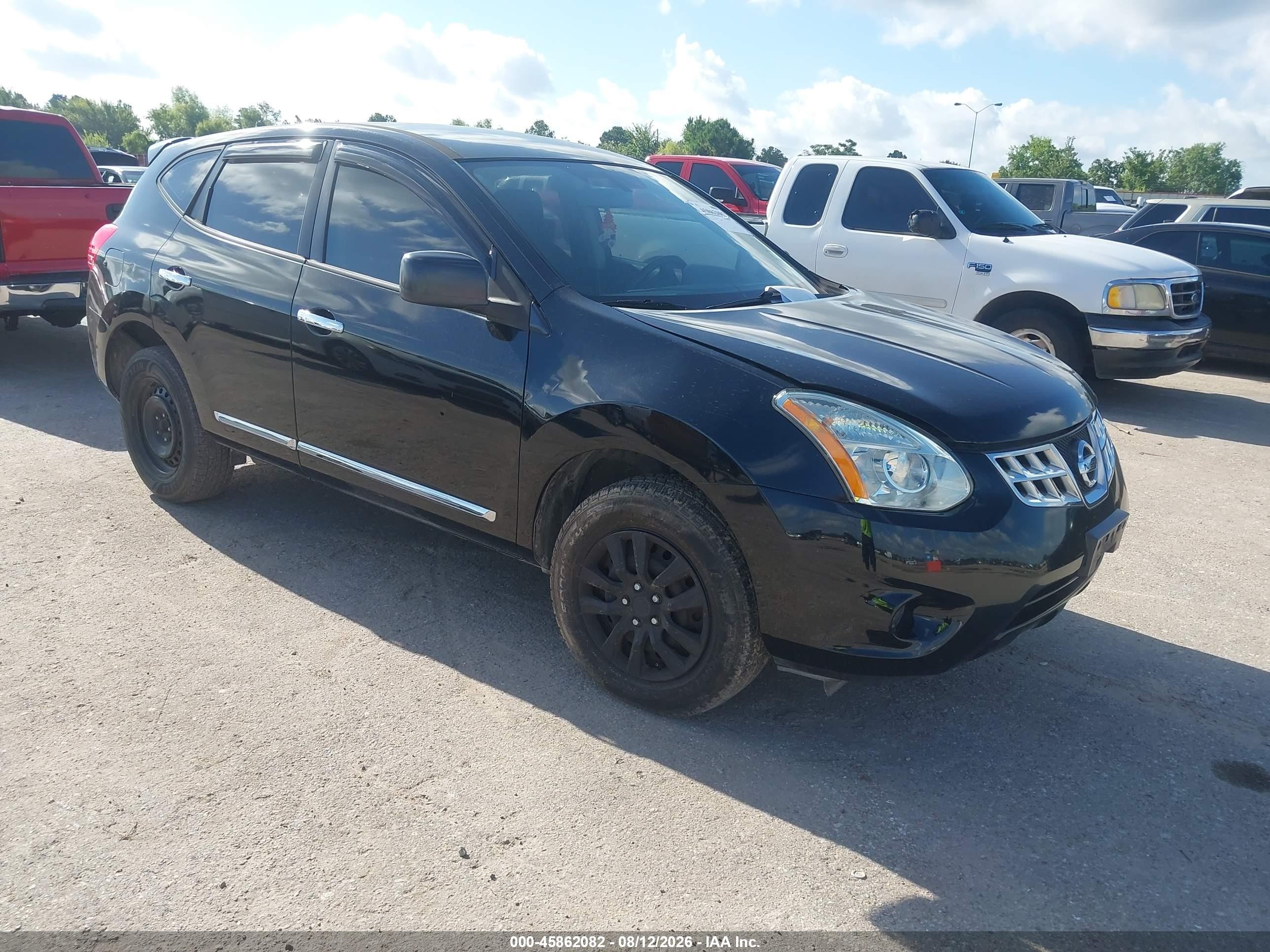 2012 Nissan Rogue S Black vin: JN8AS5MT2CW252886