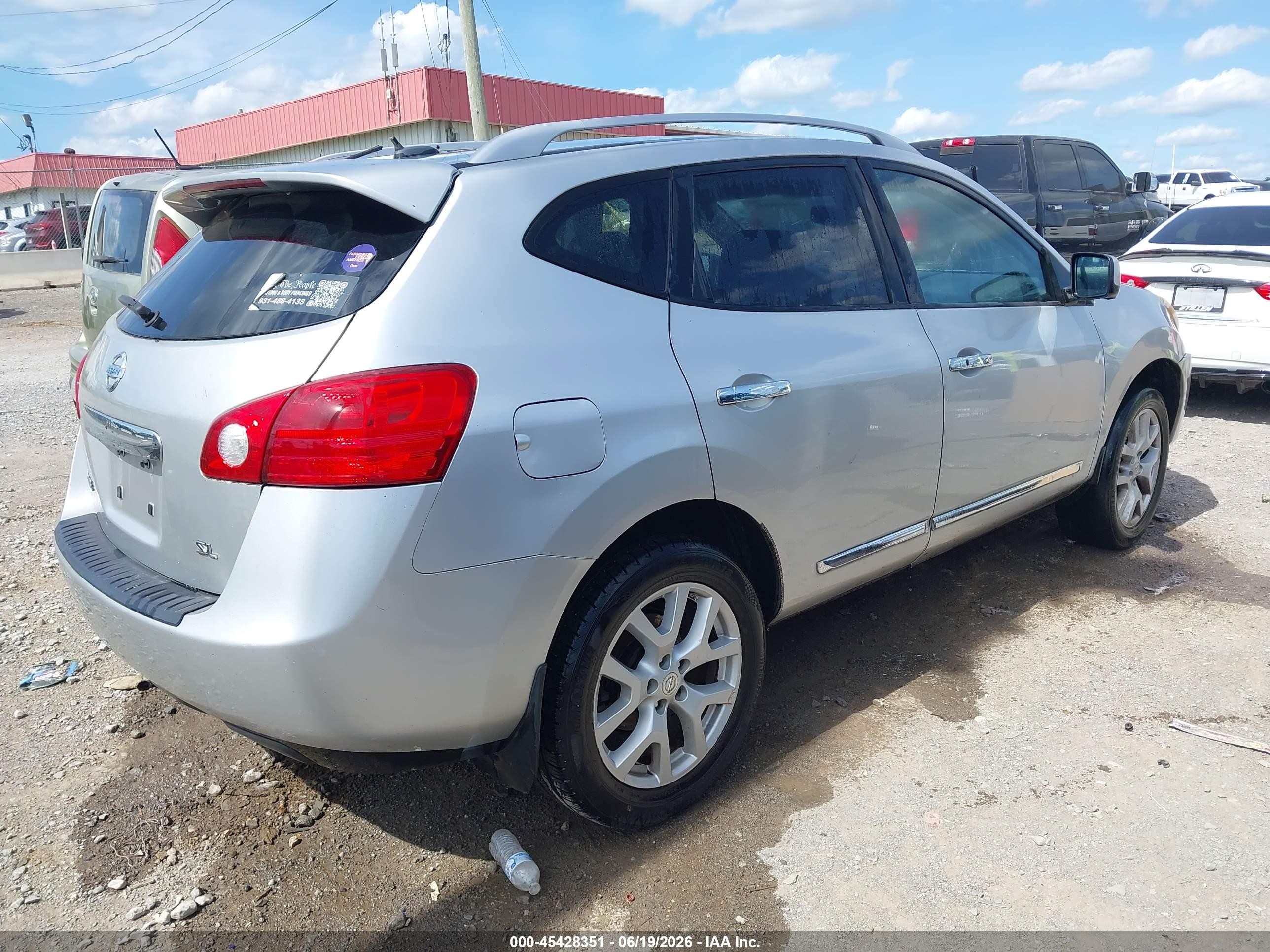 2012 Nissan Rogue Sv W/sl Pkg Серый vin: JN8AS5MT2CW257621