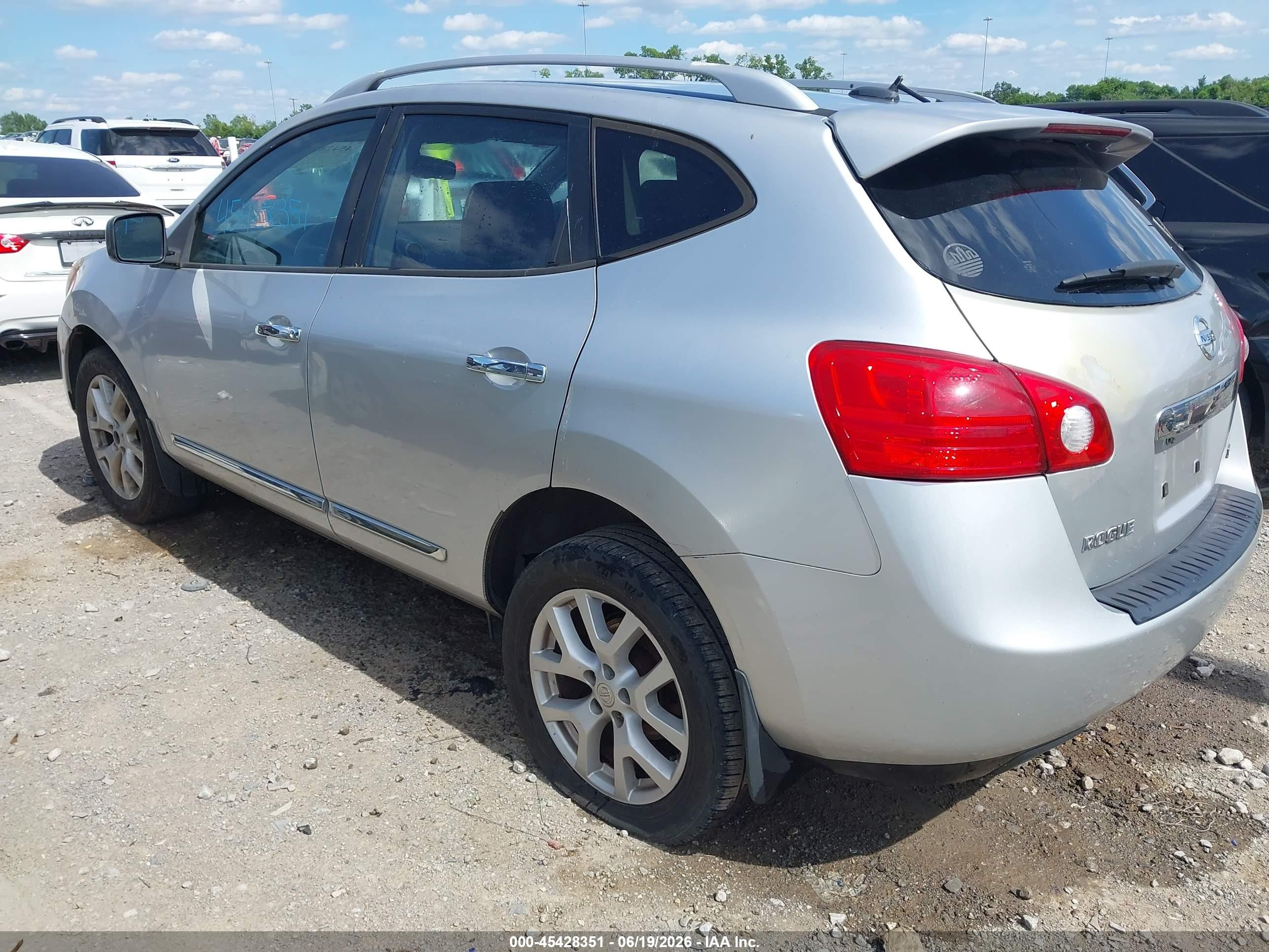 2012 Nissan Rogue Sv W/sl Pkg Серый vin: JN8AS5MT2CW257621